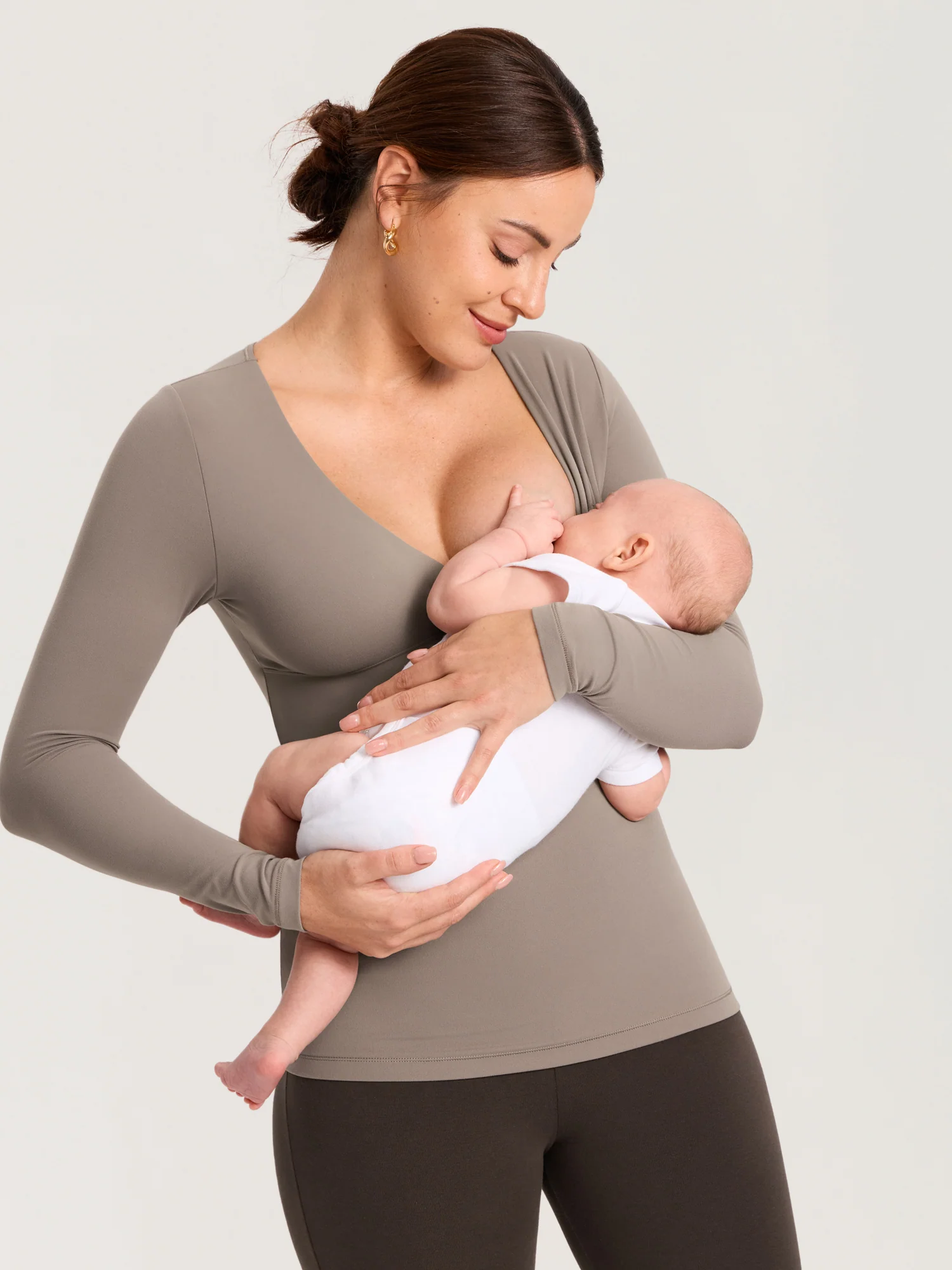 AirSoft Crossover Maternity & Nursing Top - Long Sleeves - Image 14