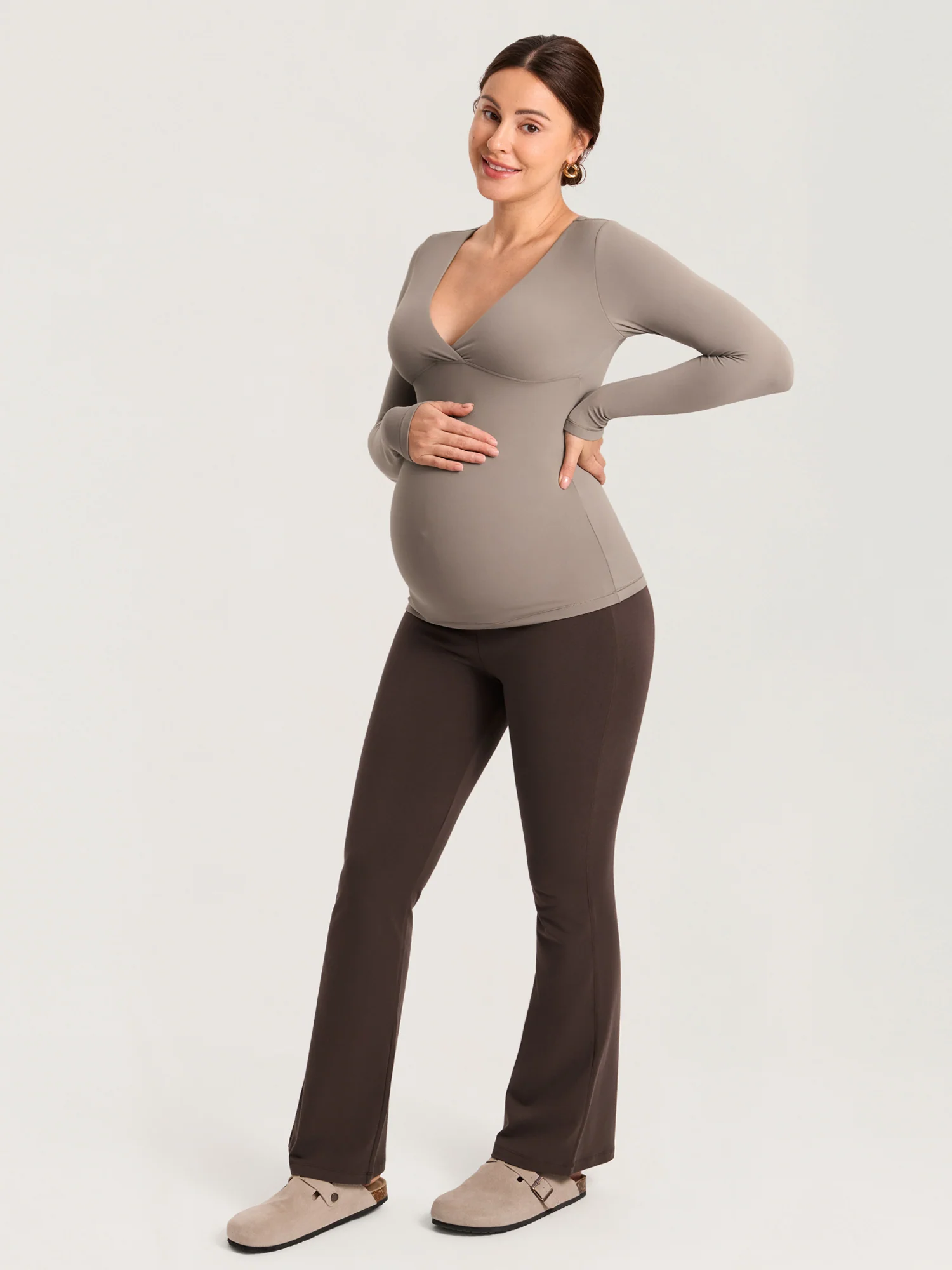 AirSoft Crossover Maternity & Nursing Top - Long Sleeves - Image 18