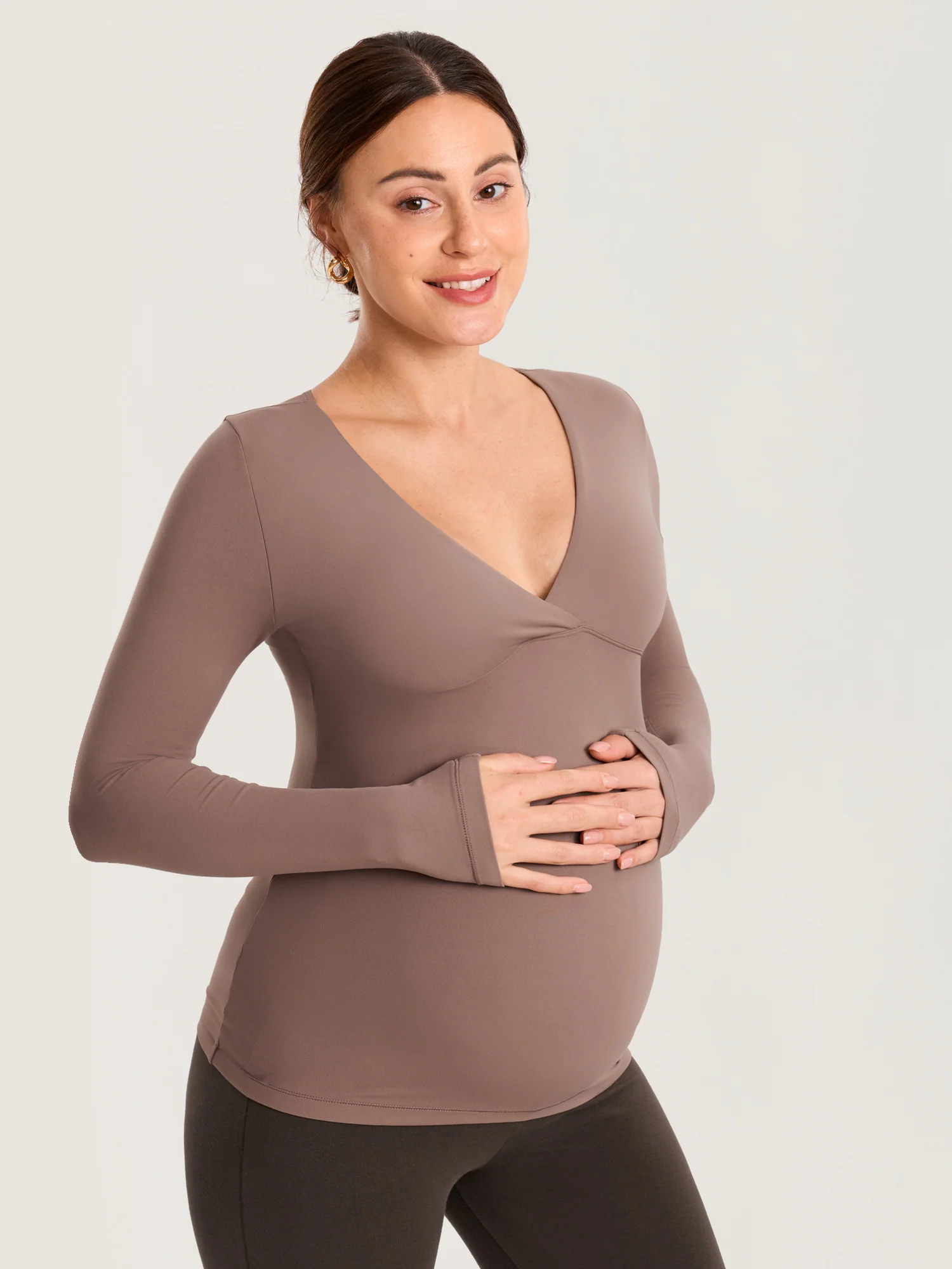 AirSoft Crossover Maternity & Nursing Top - Long Sleeves - Image 19