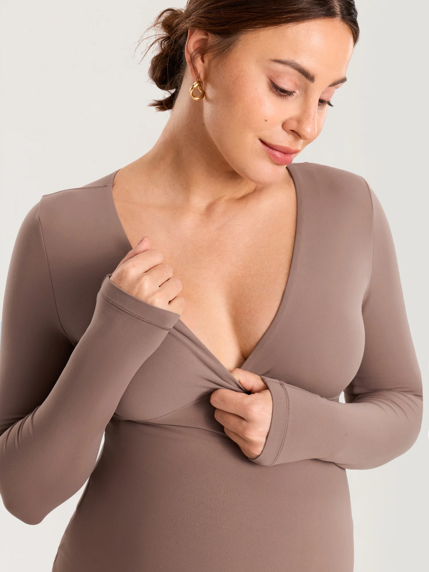 AirSoft Crossover Maternity & Nursing Top - Long Sleeves - Image 20