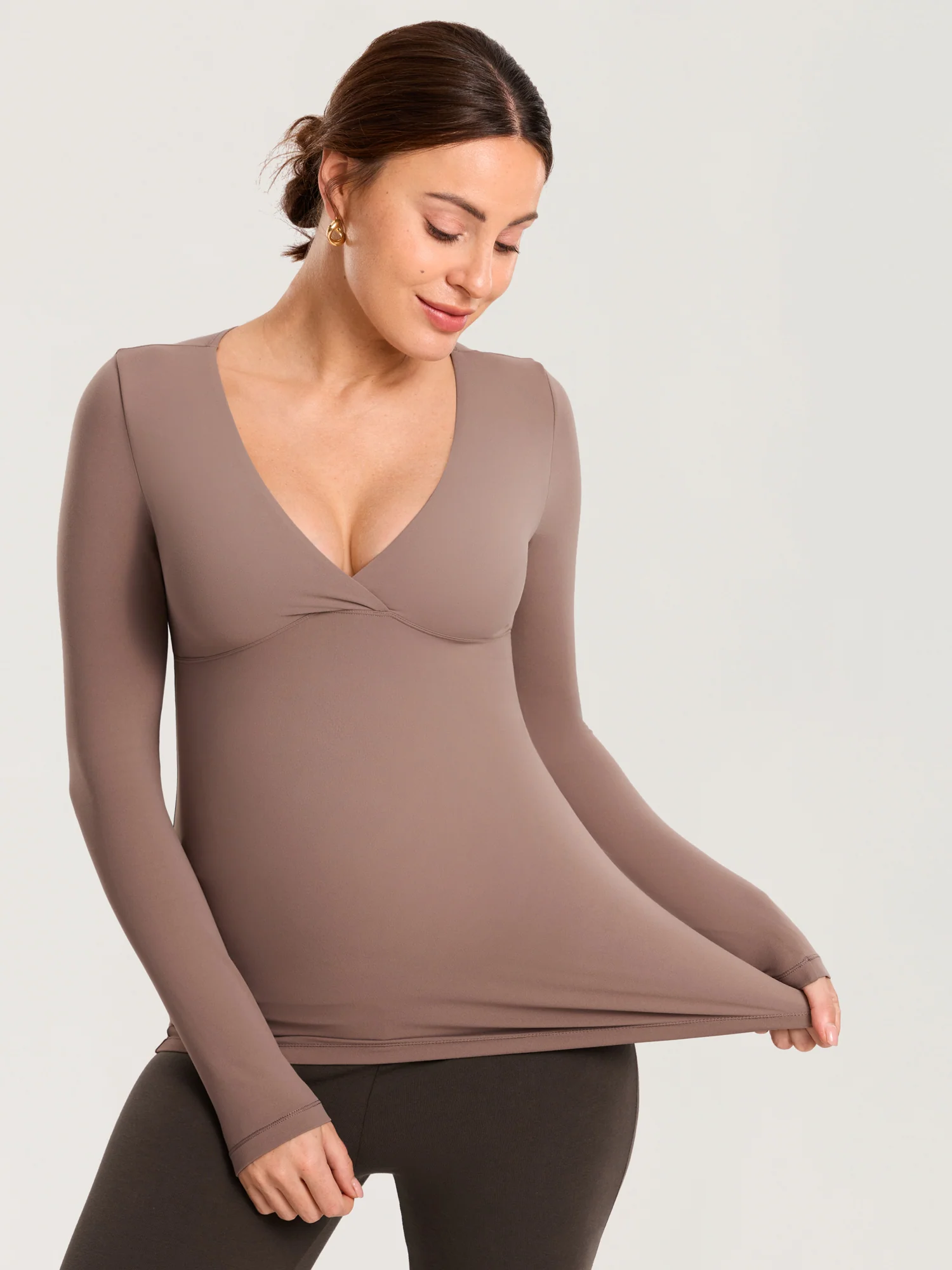 AirSoft Crossover Maternity & Nursing Top - Long Sleeves - Image 23