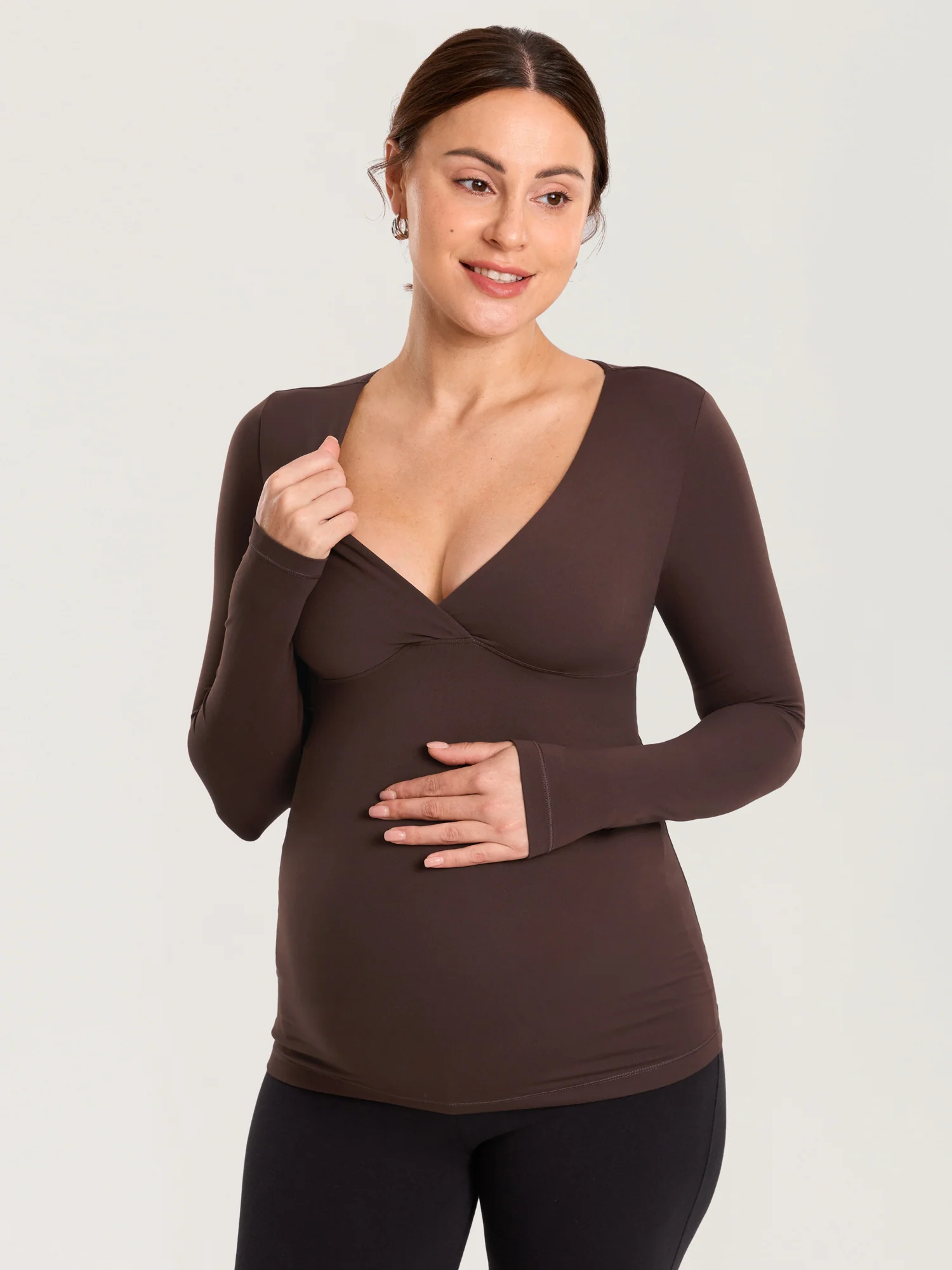 AirSoft Crossover Maternity & Nursing Top - Long Sleeves - Image 24