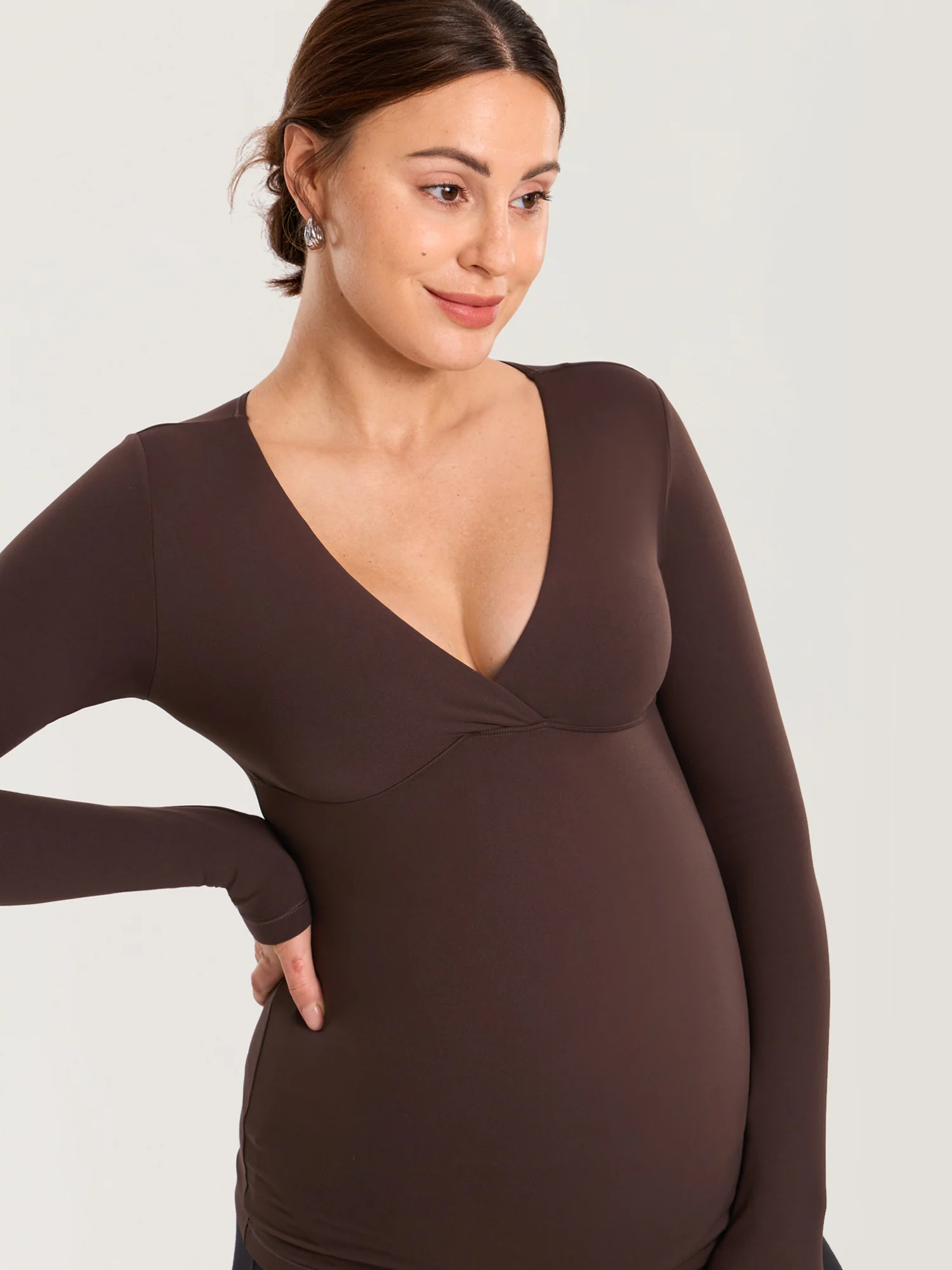 AirSoft Crossover Maternity & Nursing Top - Long Sleeves - Image 26