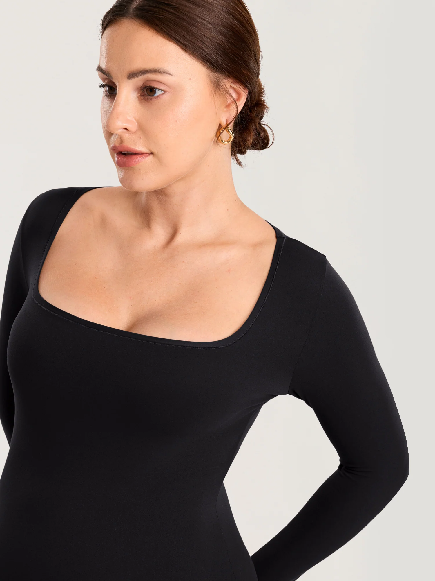 AirSoft Square Neck Maternity Top - Long Sleeves - Image 7