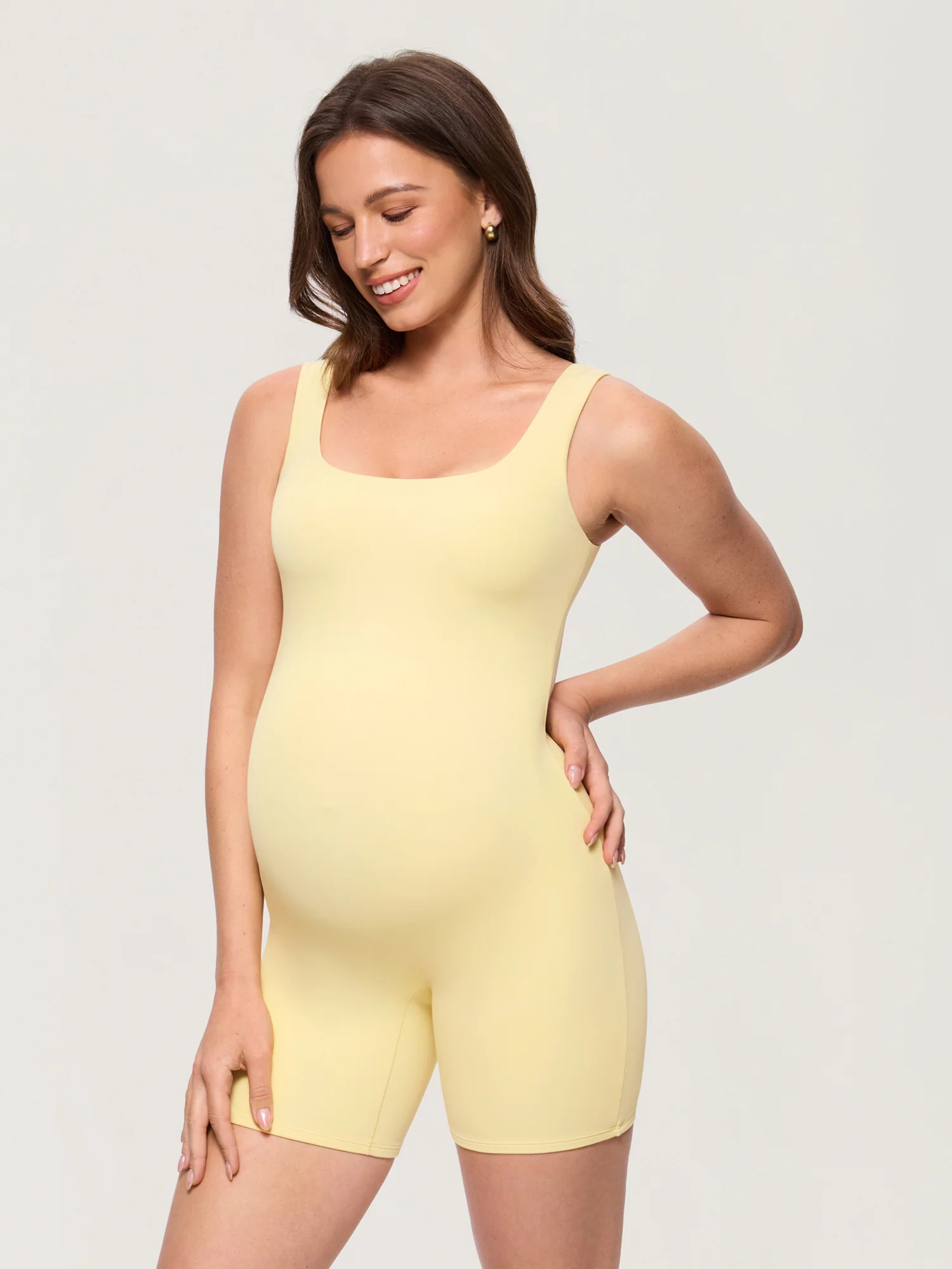 Airsofta Square Neck Maternity Romper - Image 13