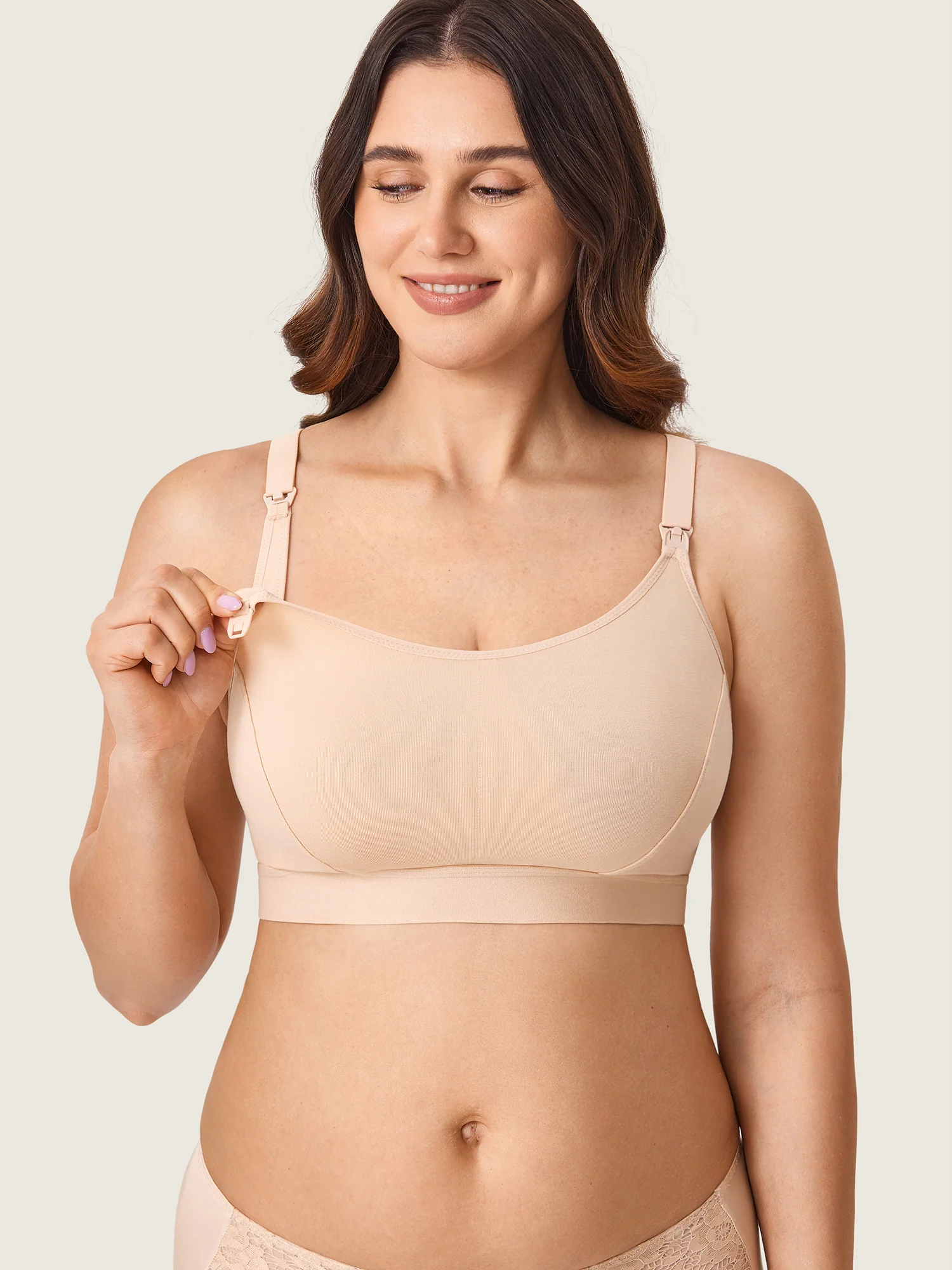 Cotton Plus Size Nursing Sport Bra - Image 3
