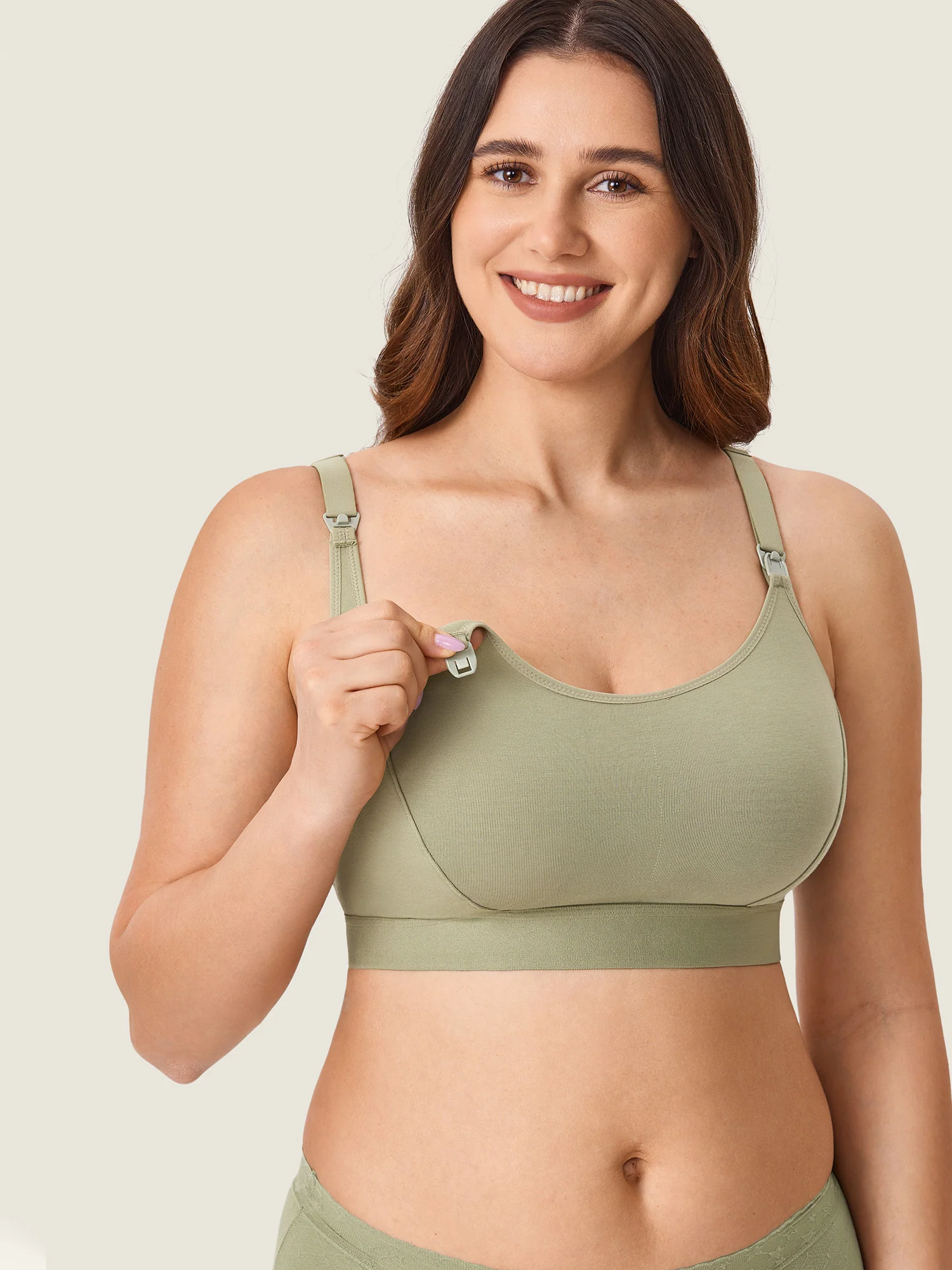 Cotton Plus Size Nursing Sport Bra - Image 8