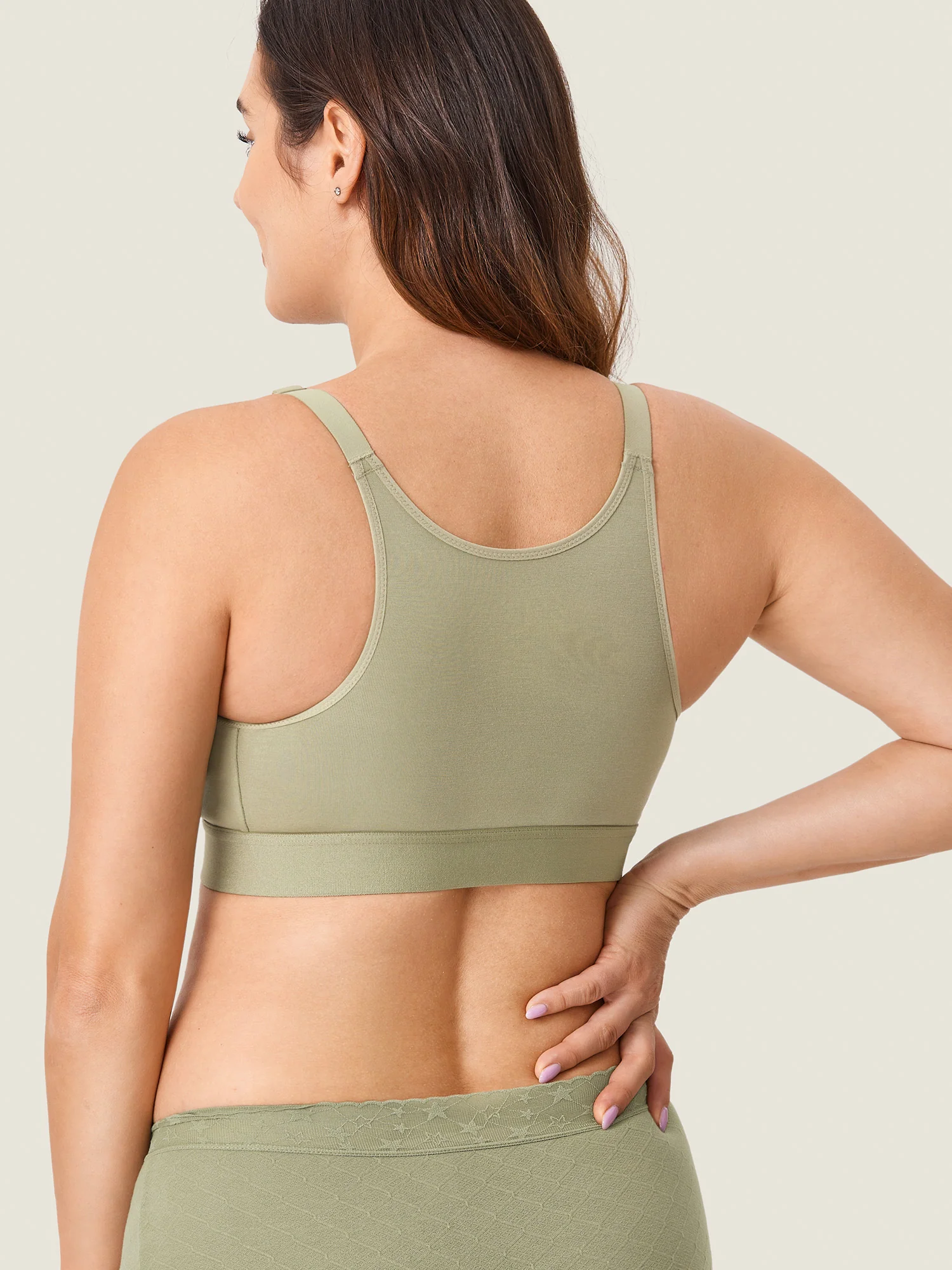 Cotton Plus Size Nursing Sport Bra - Image 9