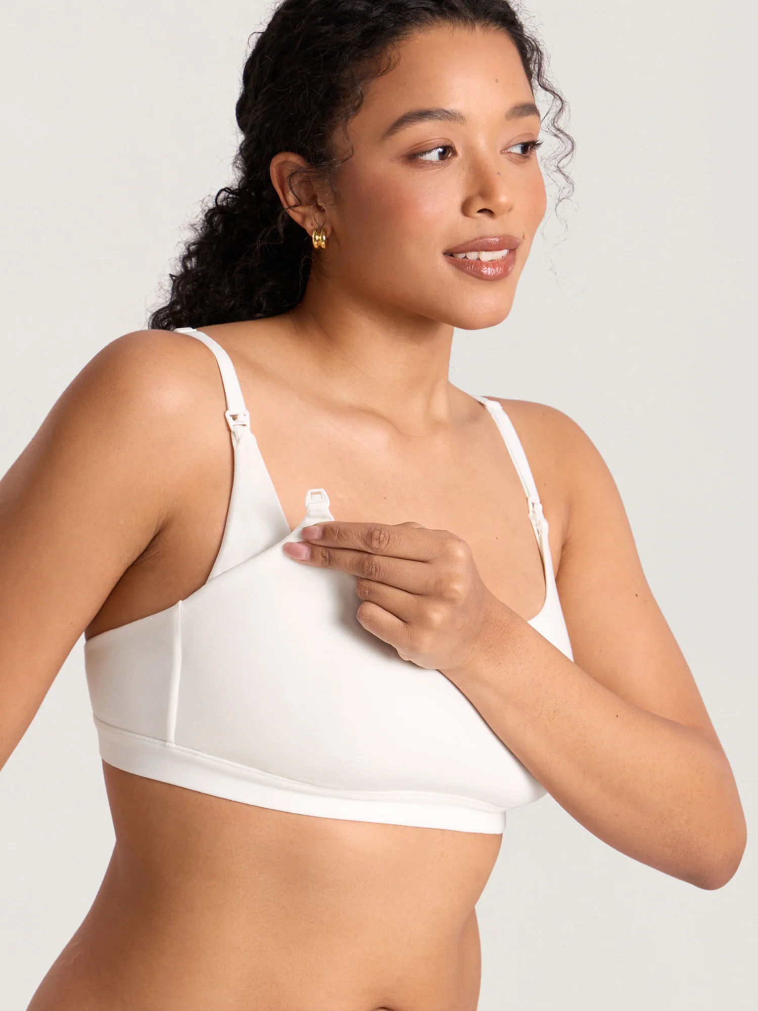 Cotton Scoop Neck Nursing Bralette - Image 15
