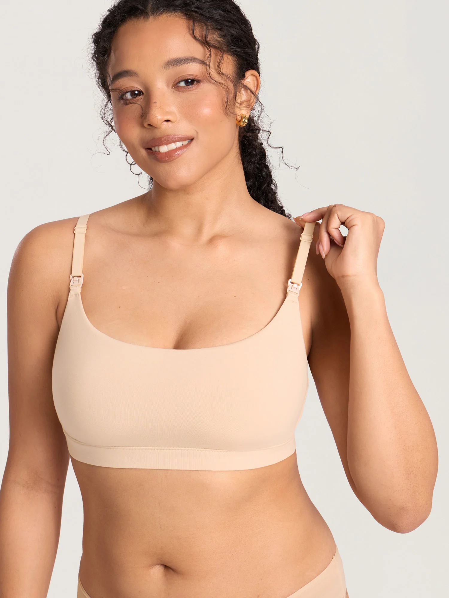 Cotton Scoop Neck Nursing Bralette - Image 20