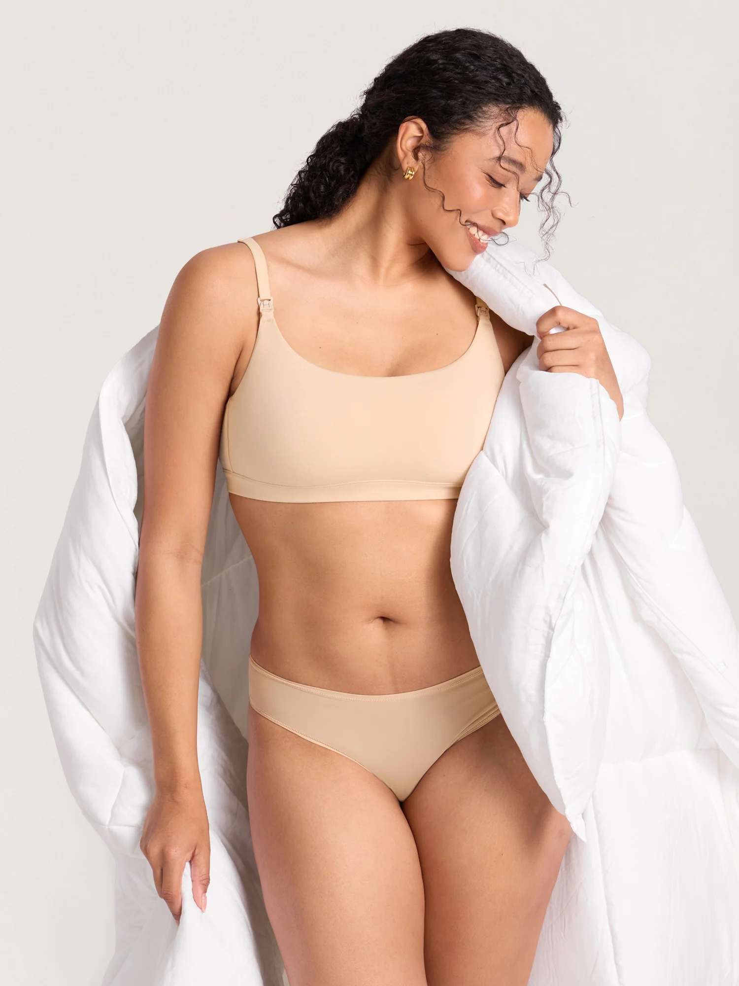 Cotton Scoop Neck Nursing Bralette - Image 21