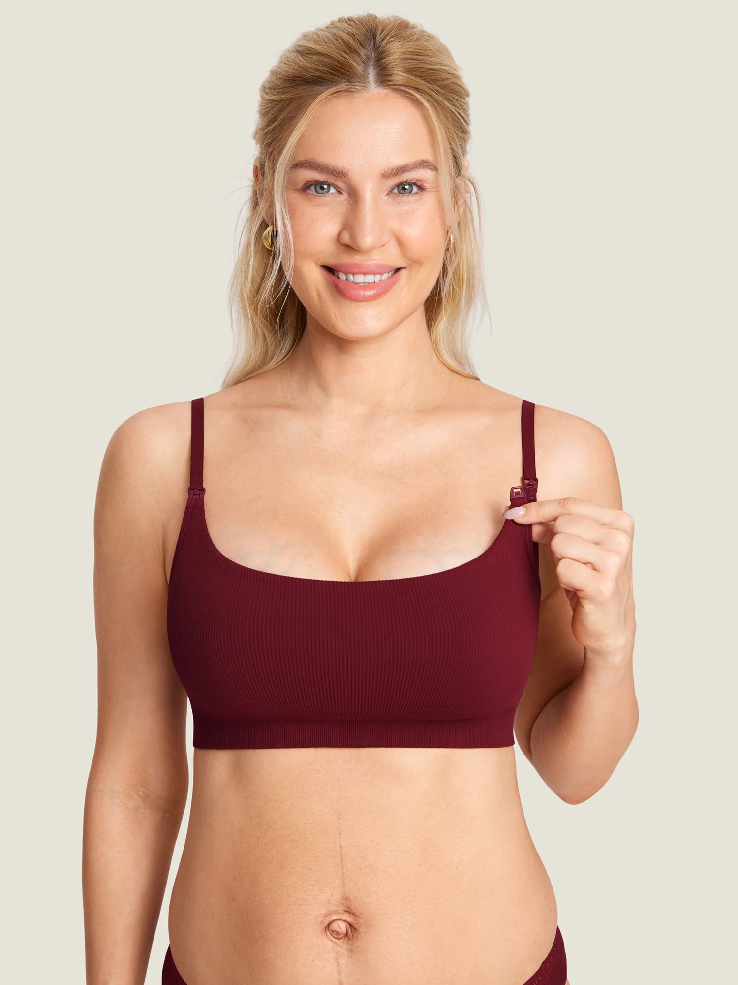 Ribbed Scoop Nursing Bralette - Image 46