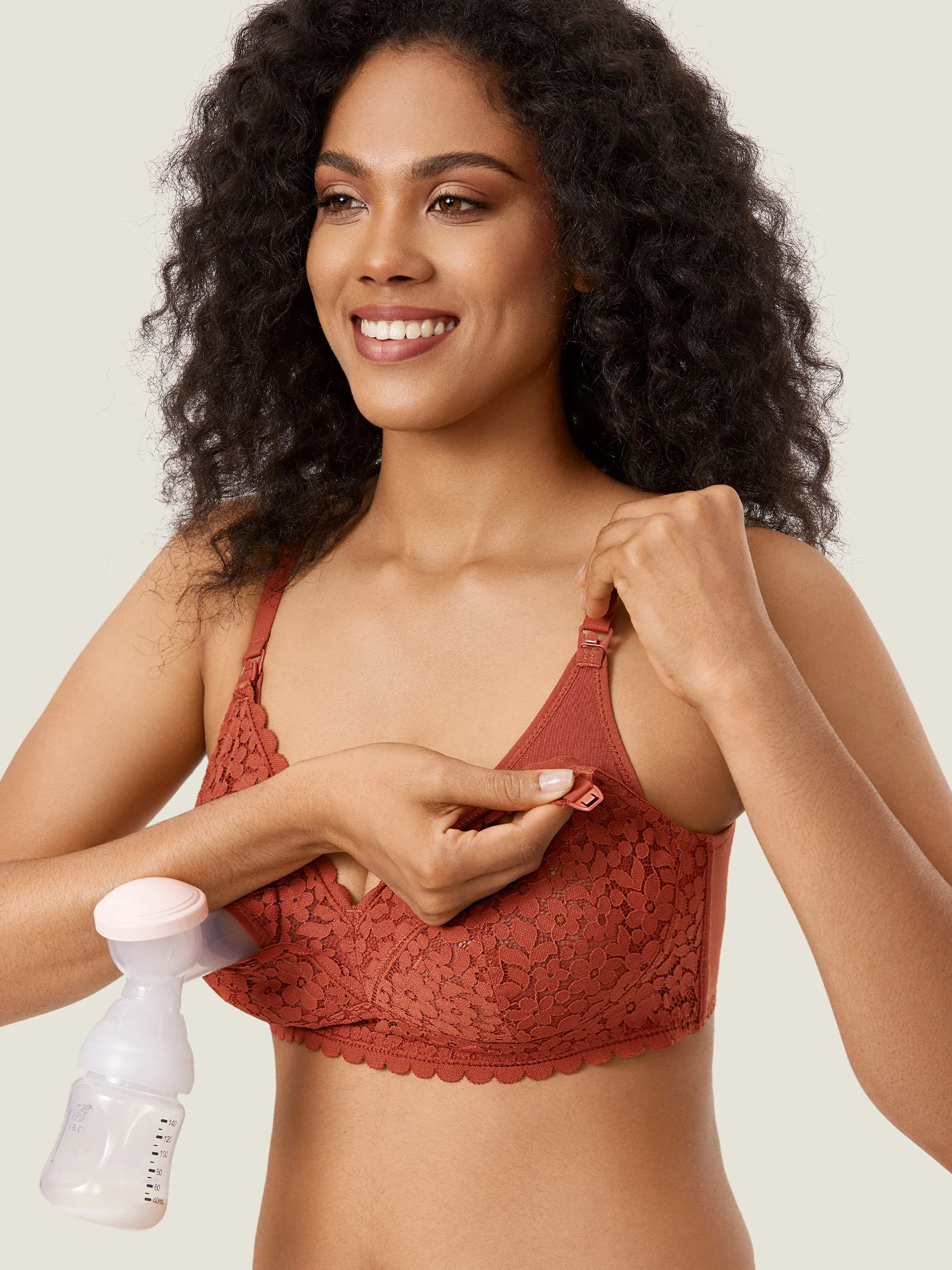 Lace Hands Free Pumping Bra - Image 18
