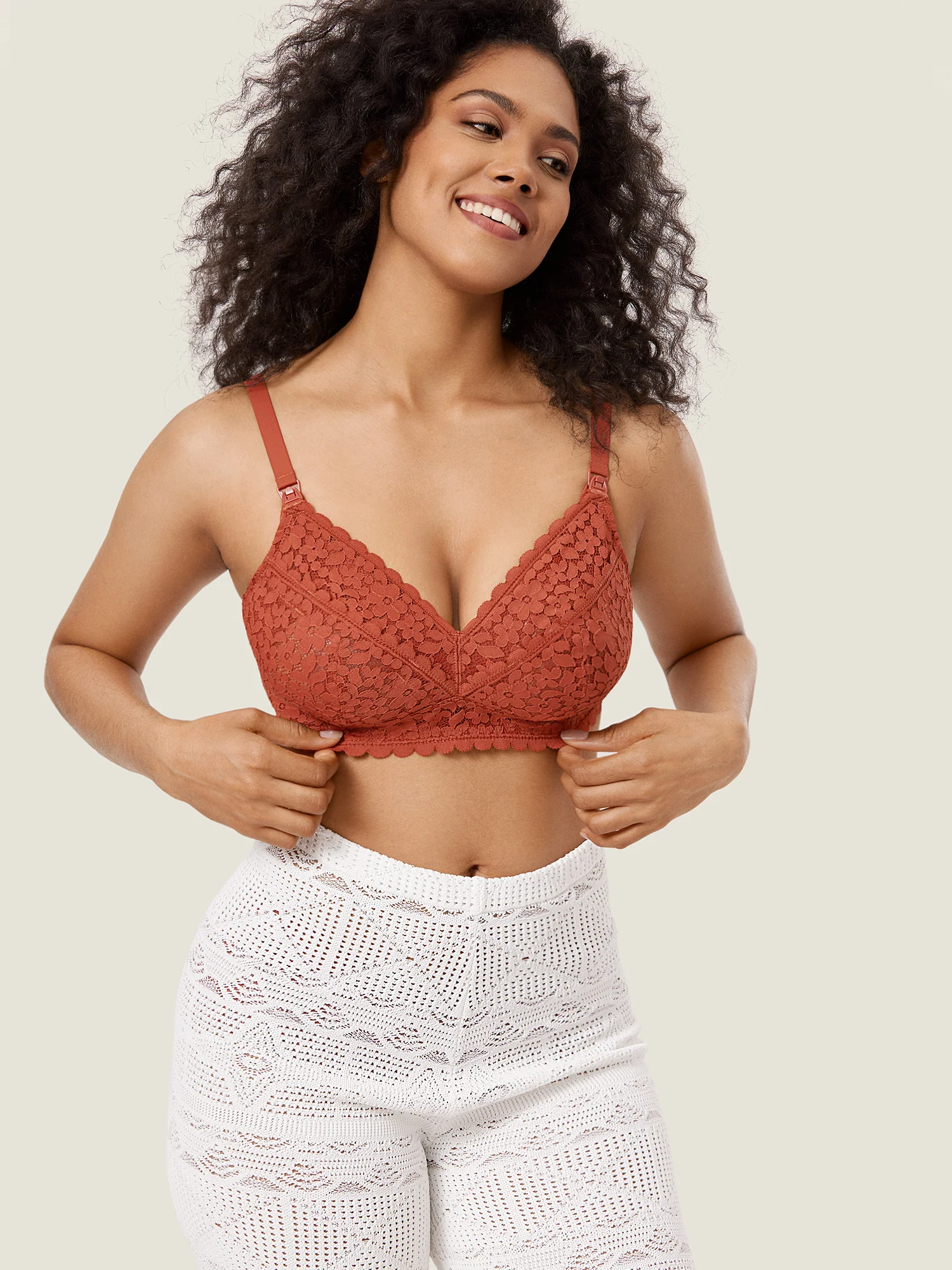 Lace Hands Free Pumping Bra - Image 20