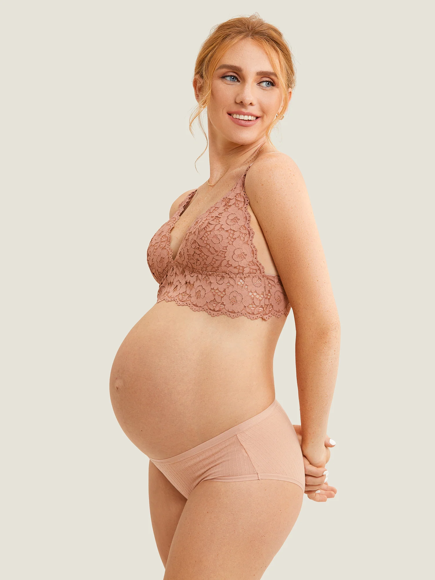 Lace Plunge Nursing Bralette - Image 22