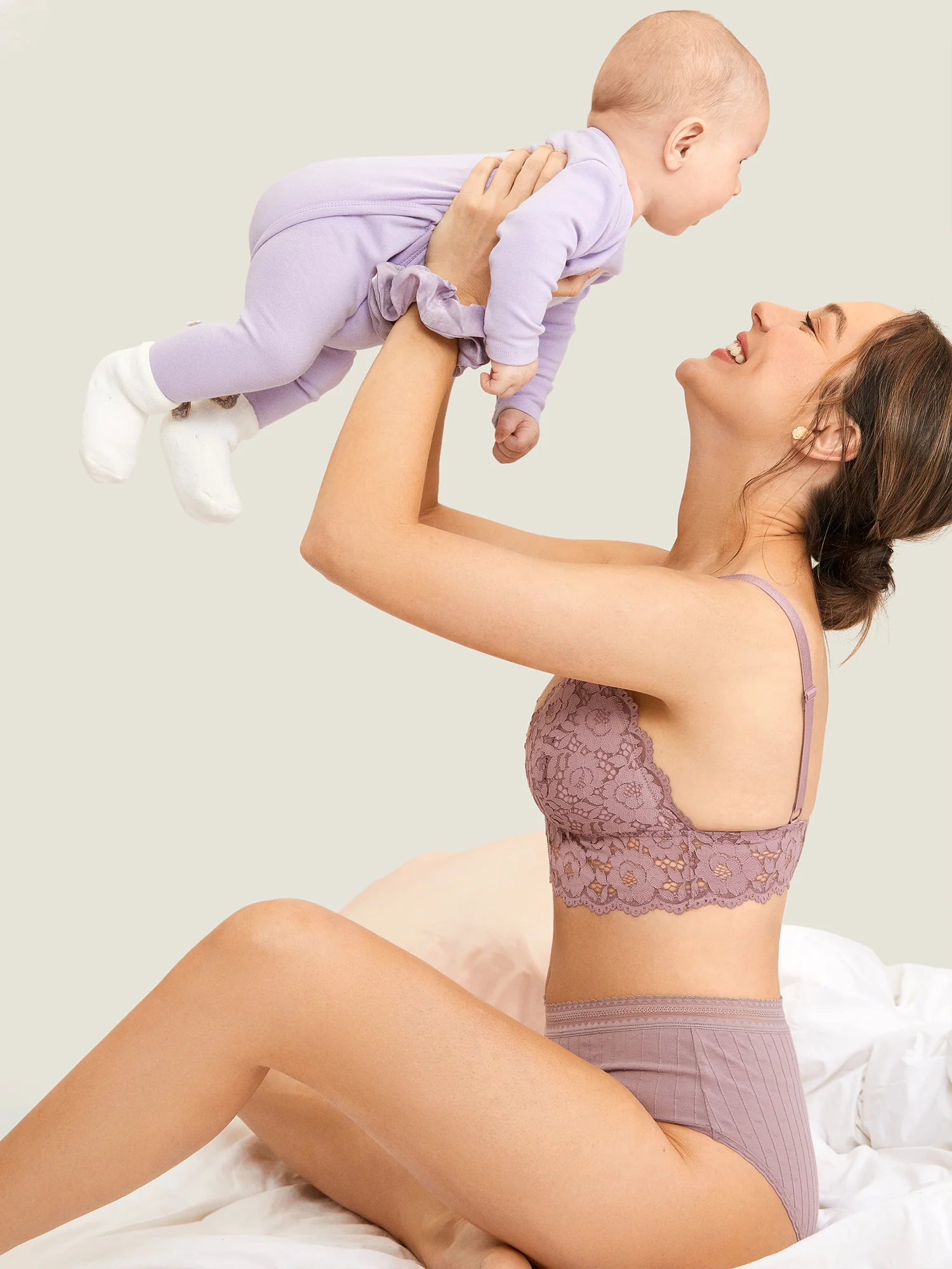 Lace Plunge Nursing Bralette - Image 40