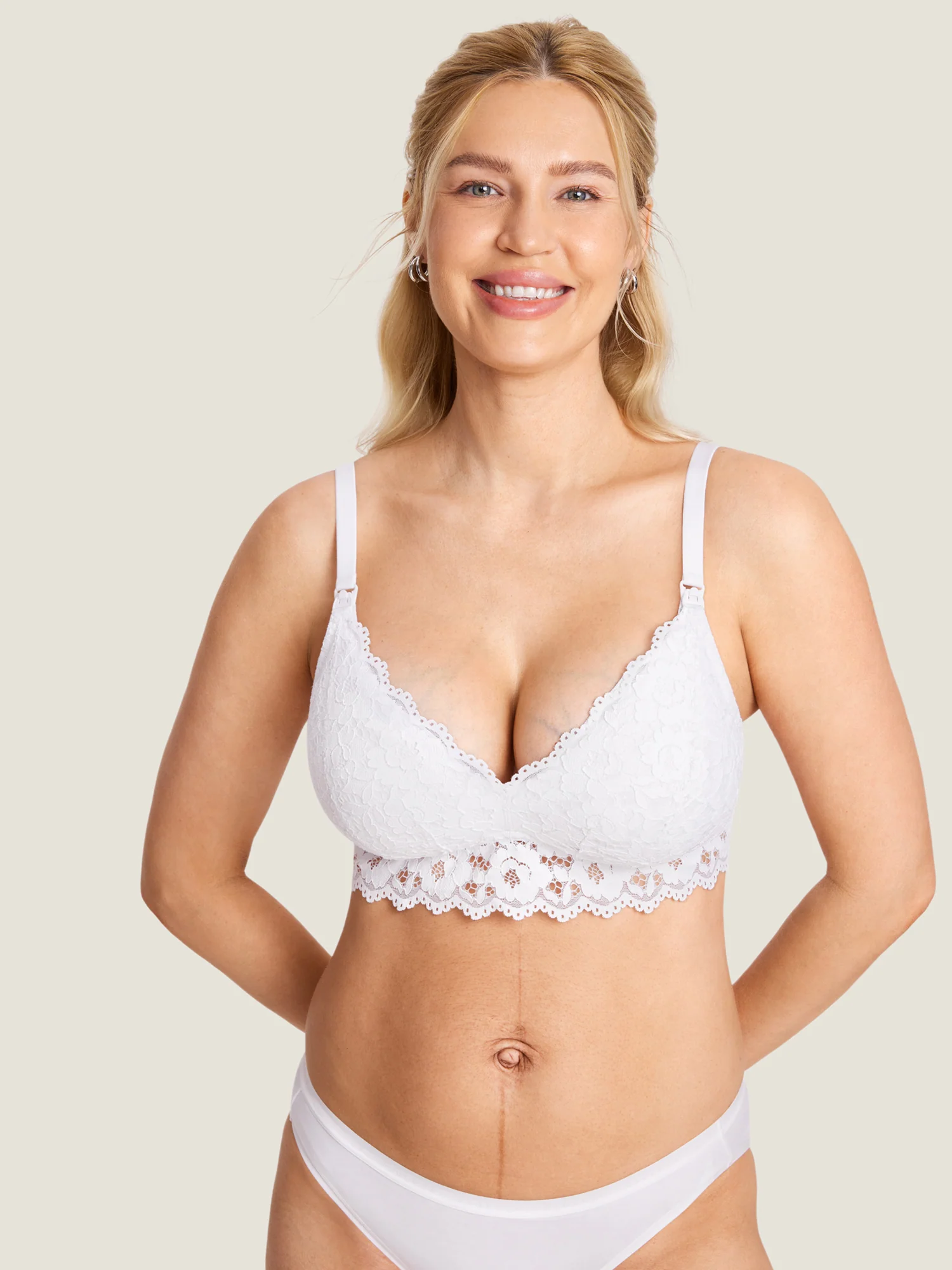 More Support Lace Nursing Bralette - Image 13