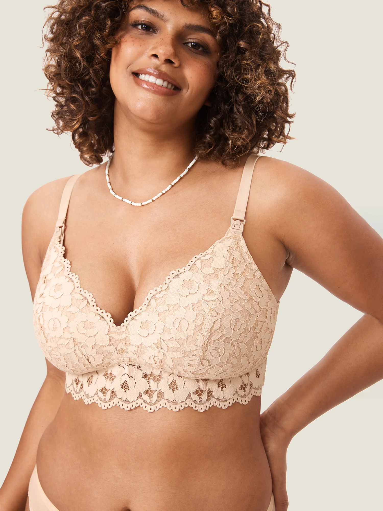 More Support Lace Nursing Bralette - Image 17