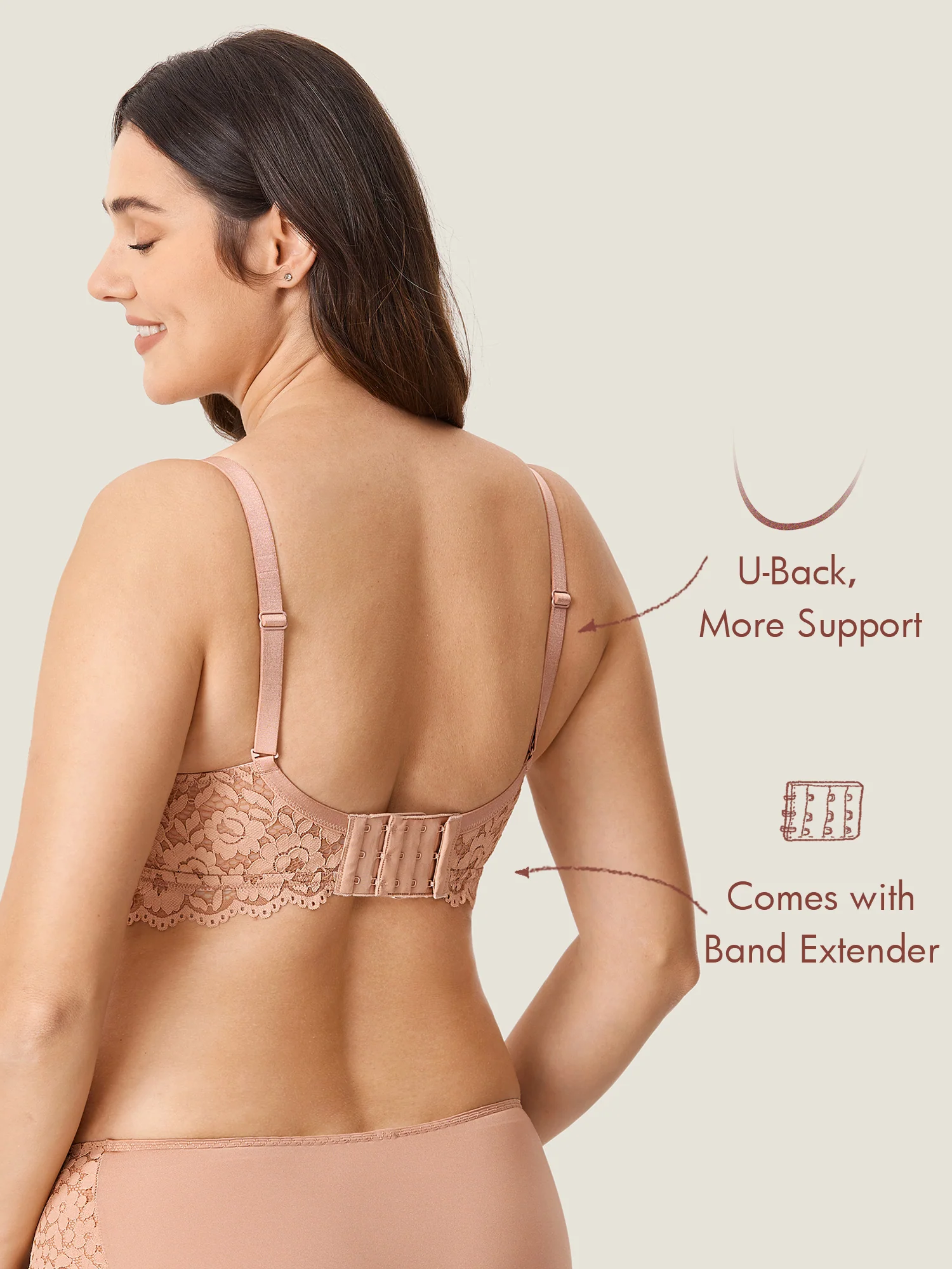 More Support Lace Nursing Bralette - Image 25
