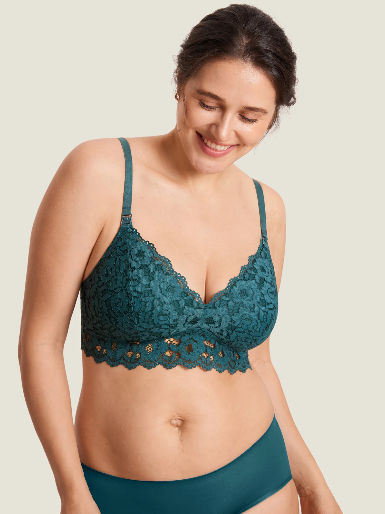 More Support Lace Nursing Bralette - Image 30