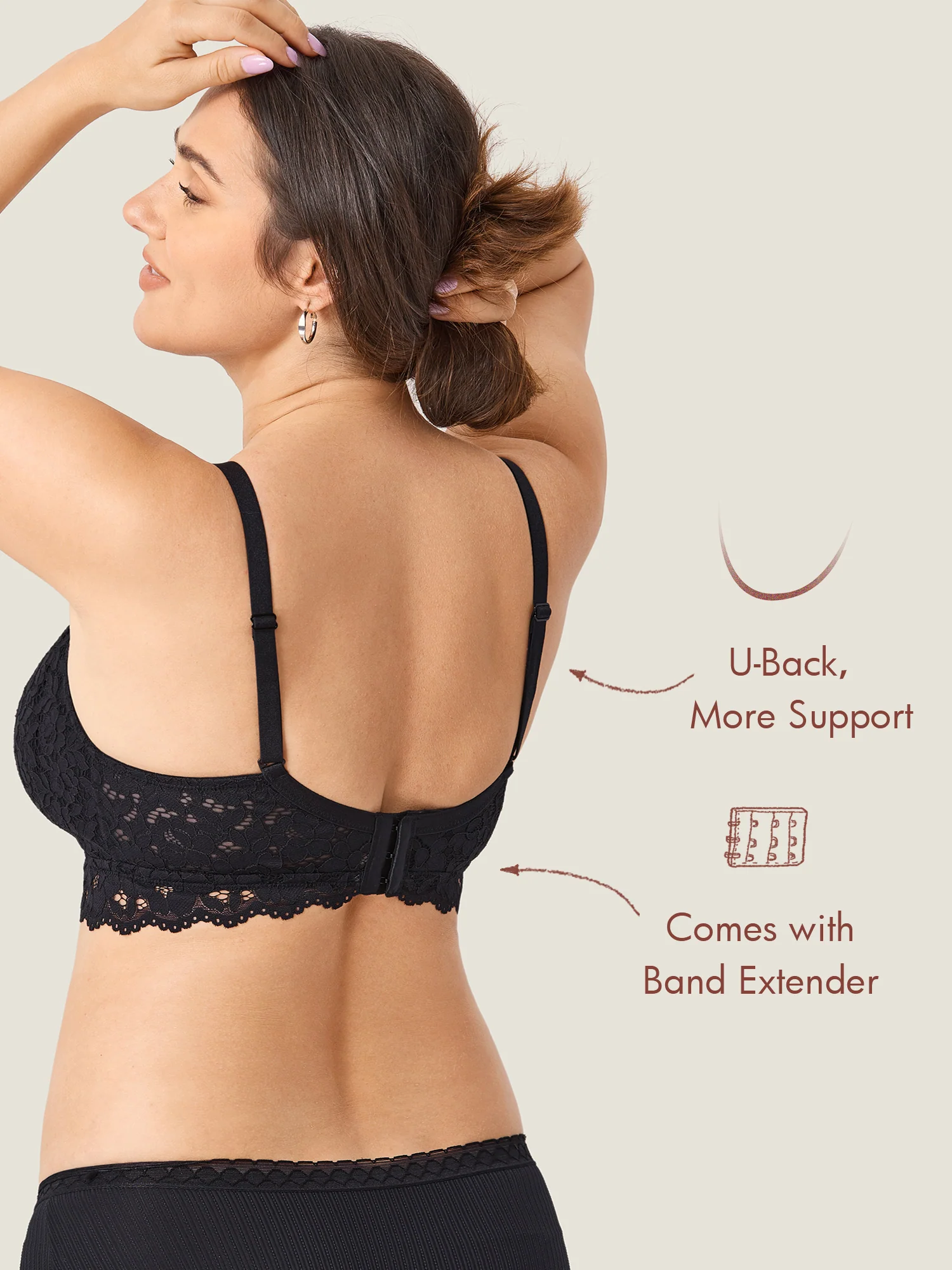 More Support Lace Nursing Bralette - Image 6