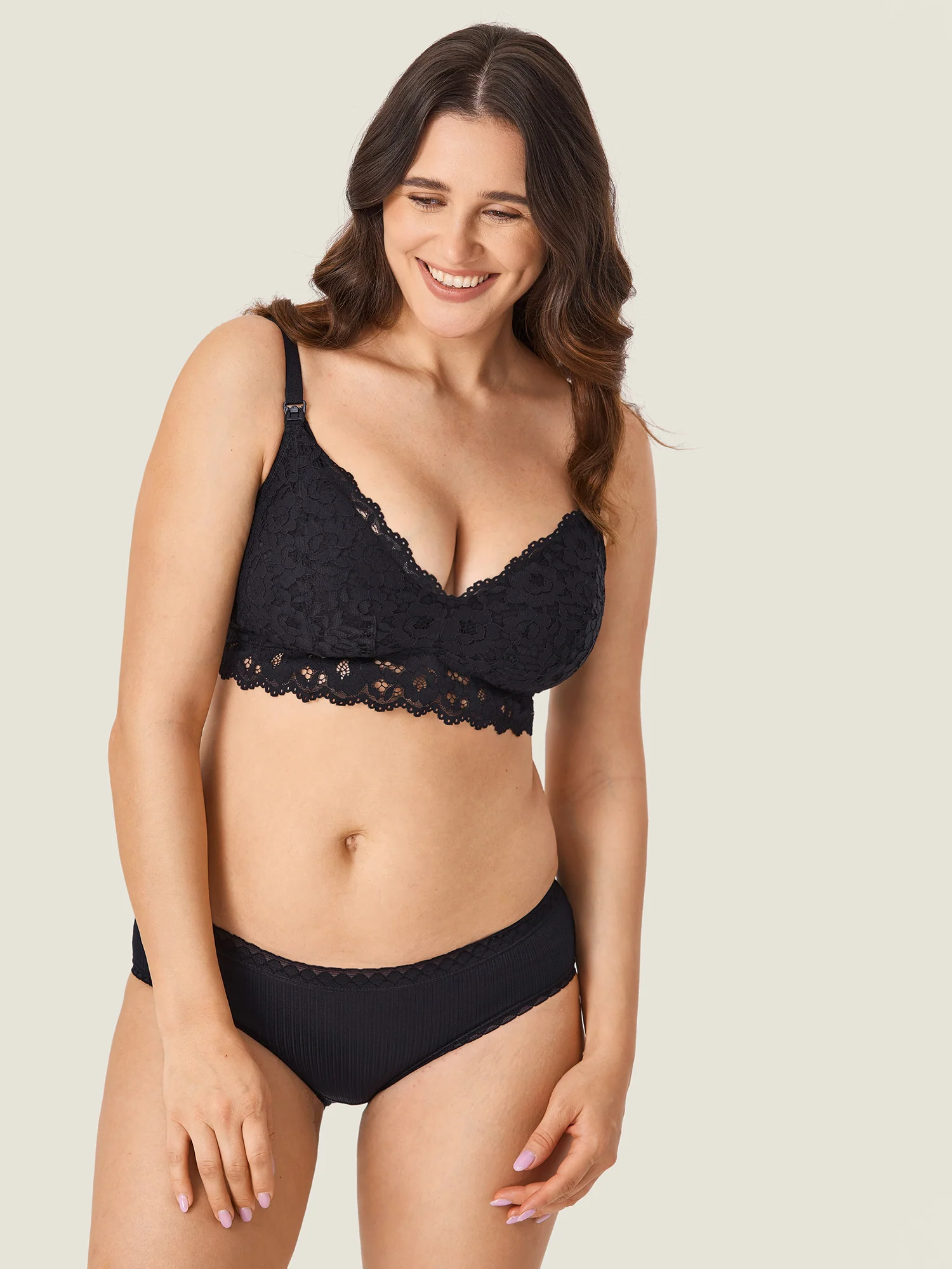 More Support Lace Nursing Bralette - Image 8