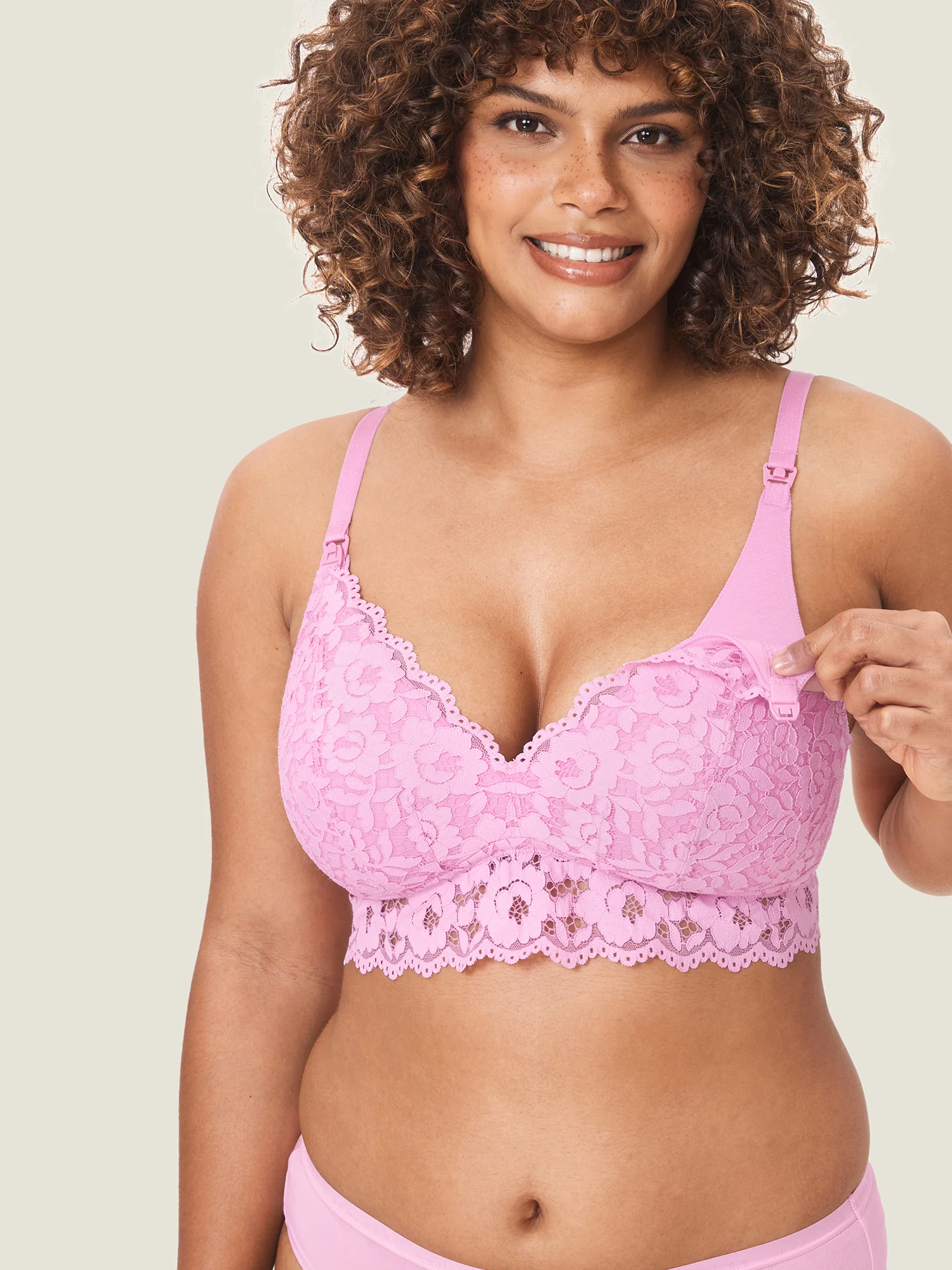 More Support Lace Nursing Bralette - Image 4