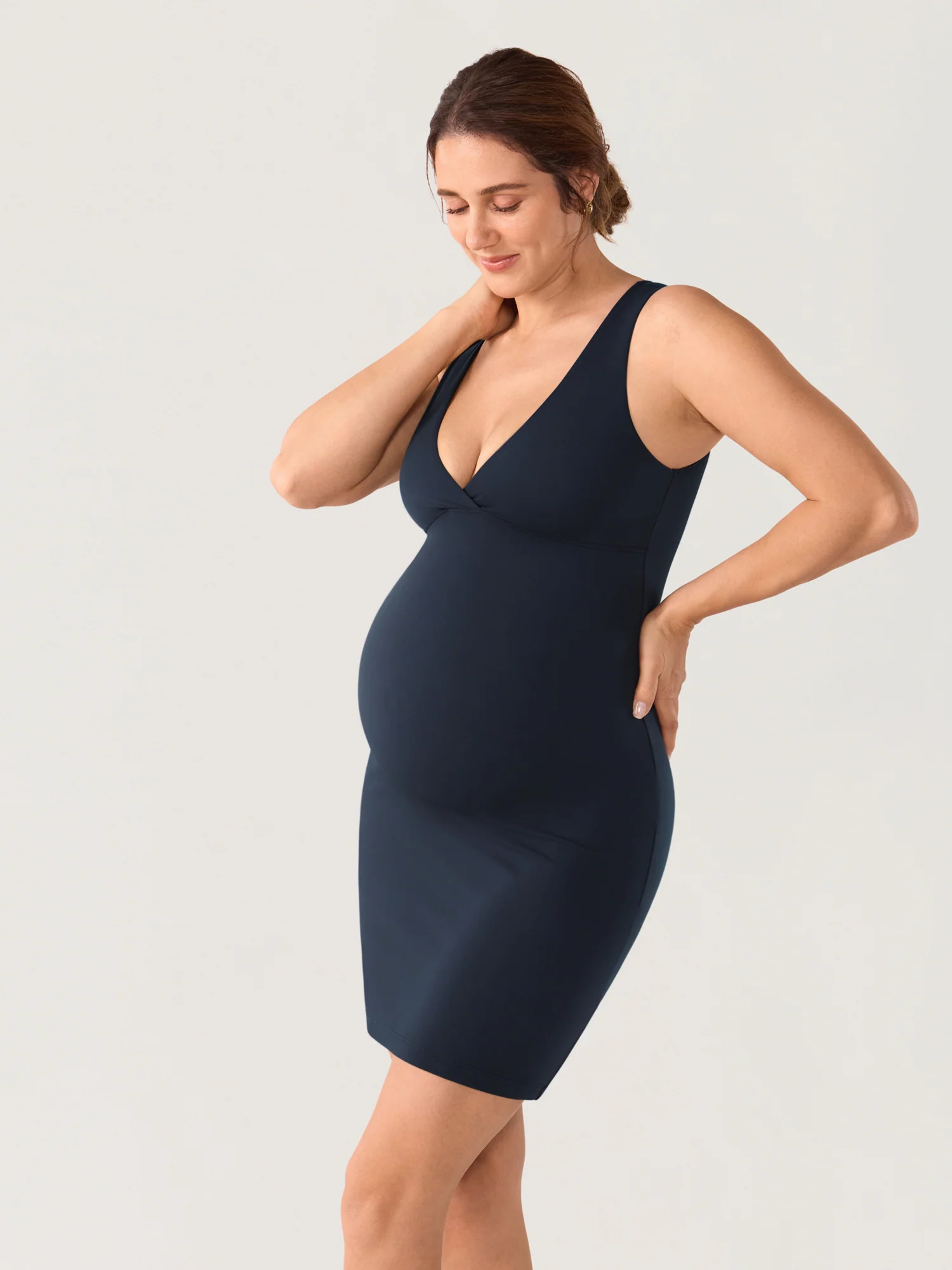 Natrelax® Crossover Maternity & Nursing Mini Dress - Image 3