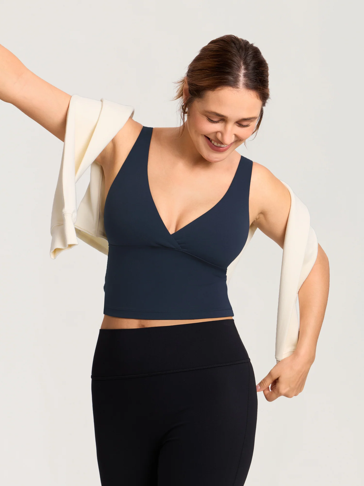 Natrelax® Crossover Nursing Crop Tank Top - Image 15
