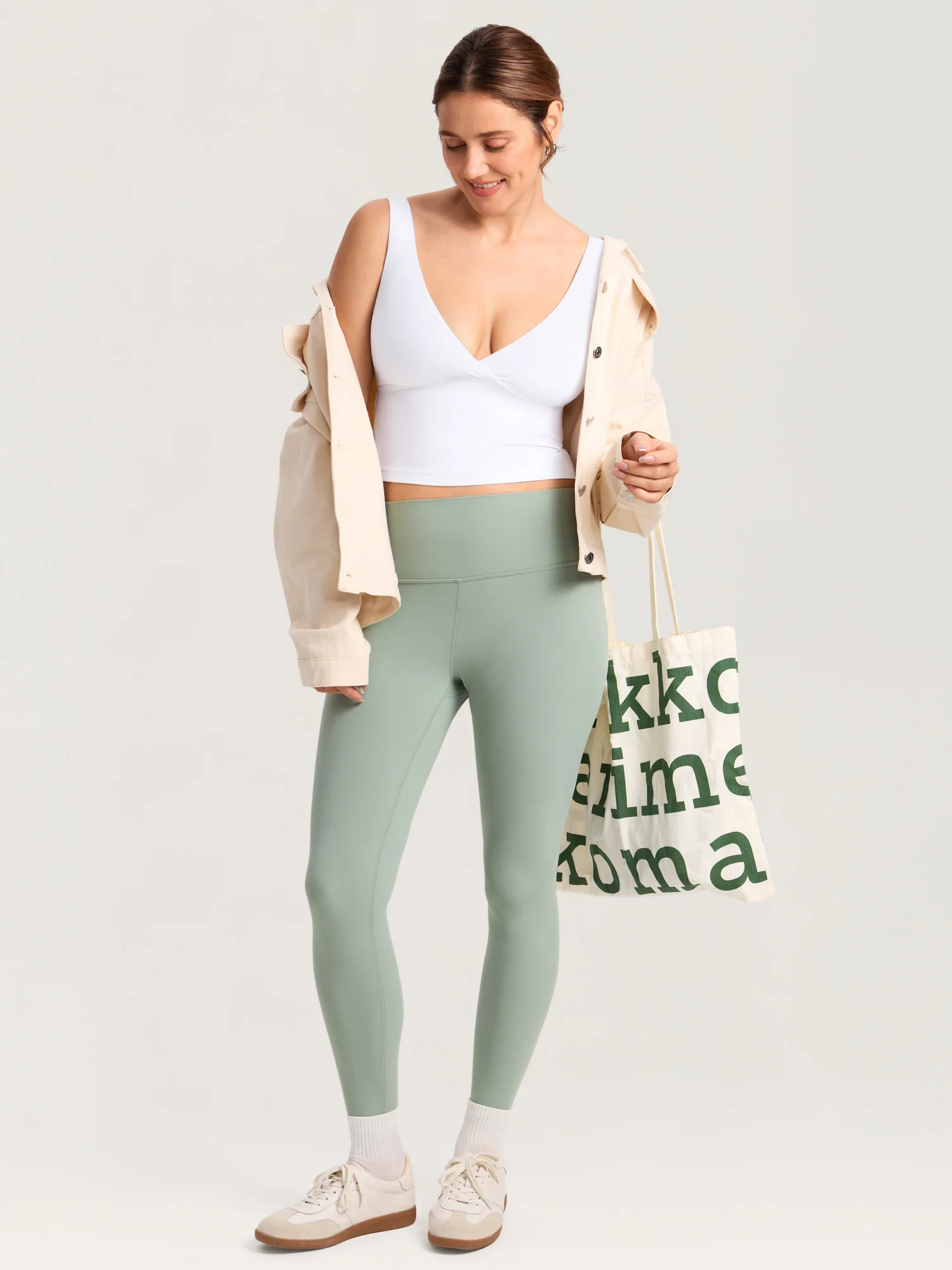 Natrelax® Crossover Nursing Crop Tank Top - Image 5