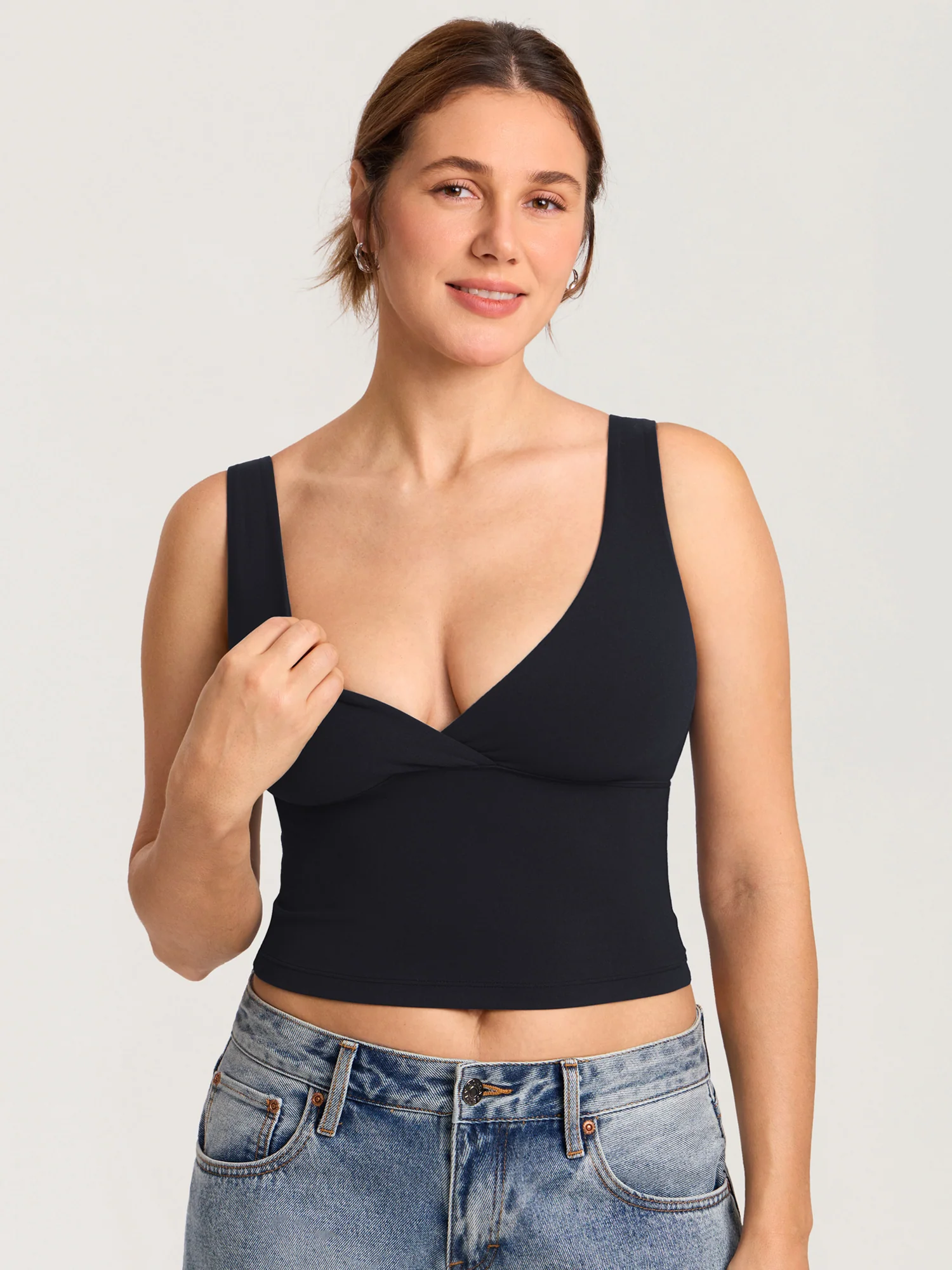 Natrelax® Crossover Nursing Crop Tank Top - Image 6