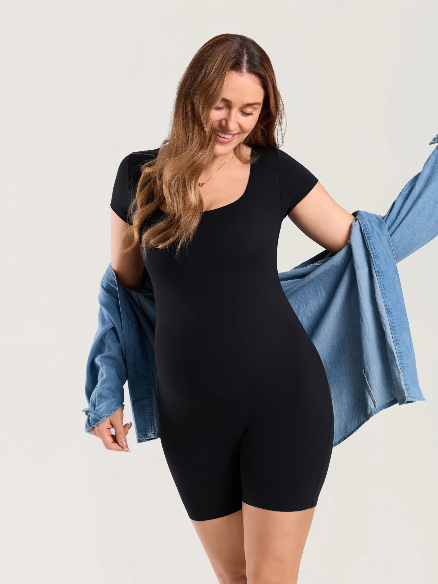 Natrelax® Maternity Short Sleeve Romper - Image 9