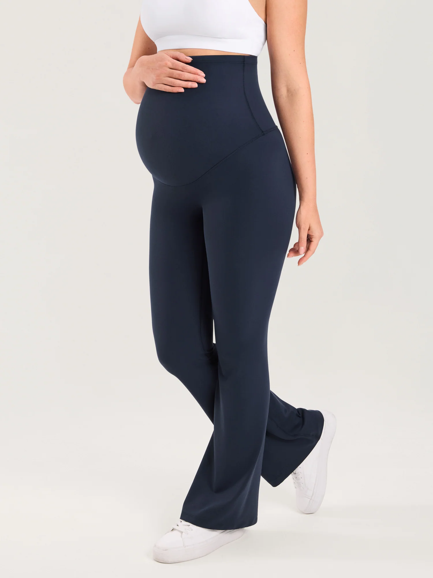 Natrelax® No Front Seam Maternity Flare Leggings 31.5" - Image 16