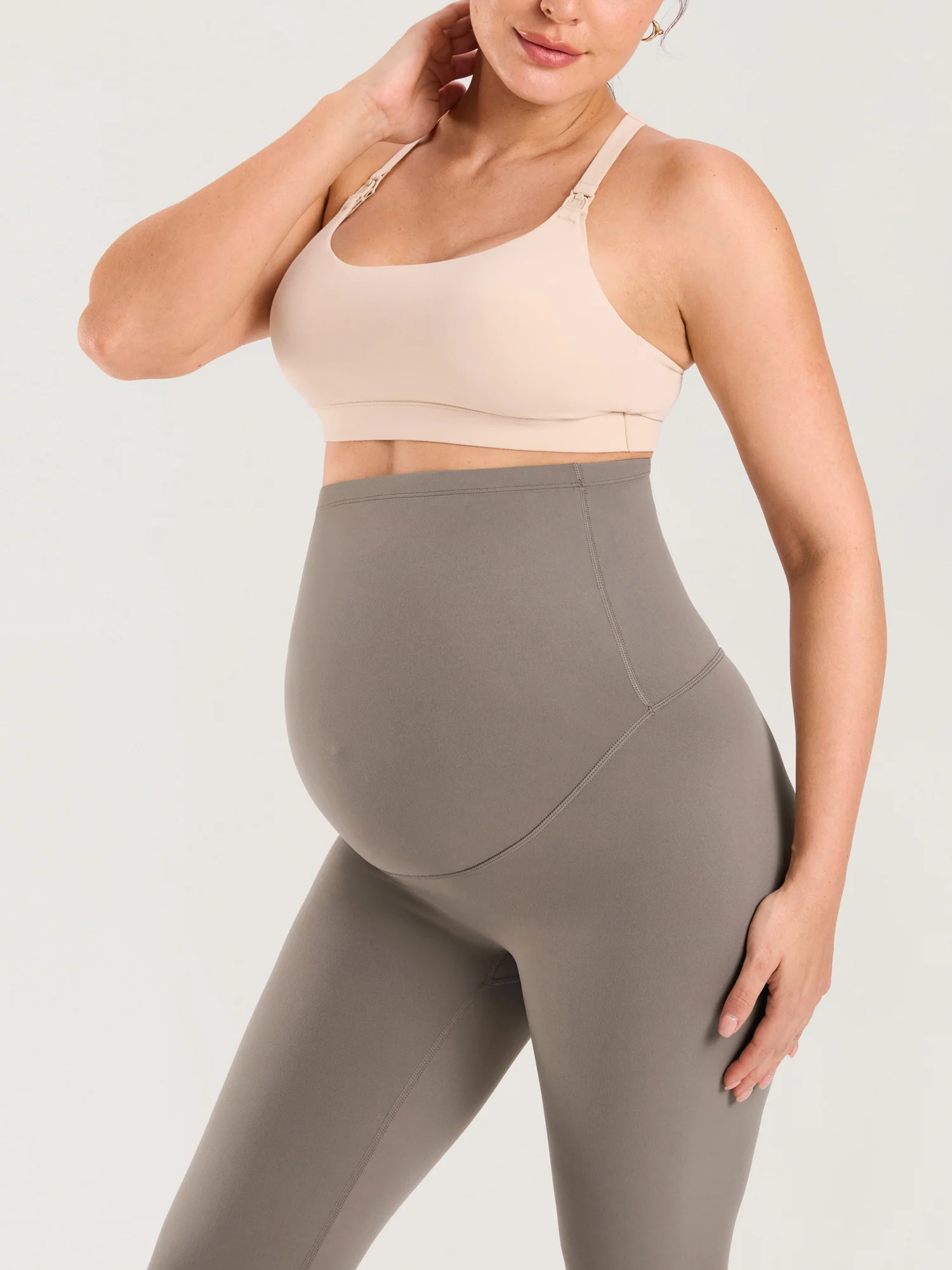 Natrelax® No Front Seam Maternity Flare Leggings 31.5" - Image 3