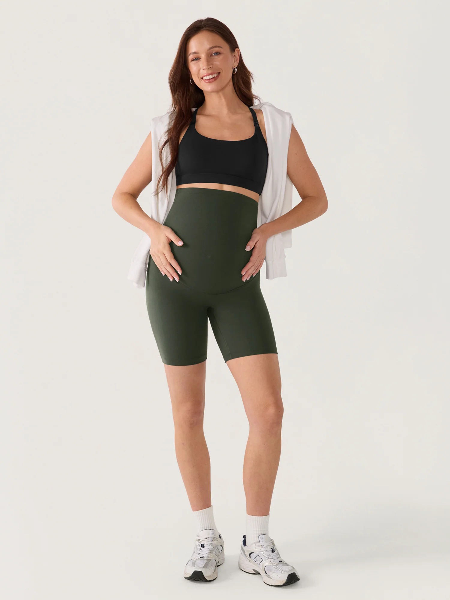 Natrelax® No Front Seam Maternity Shorts 6" - Image 16