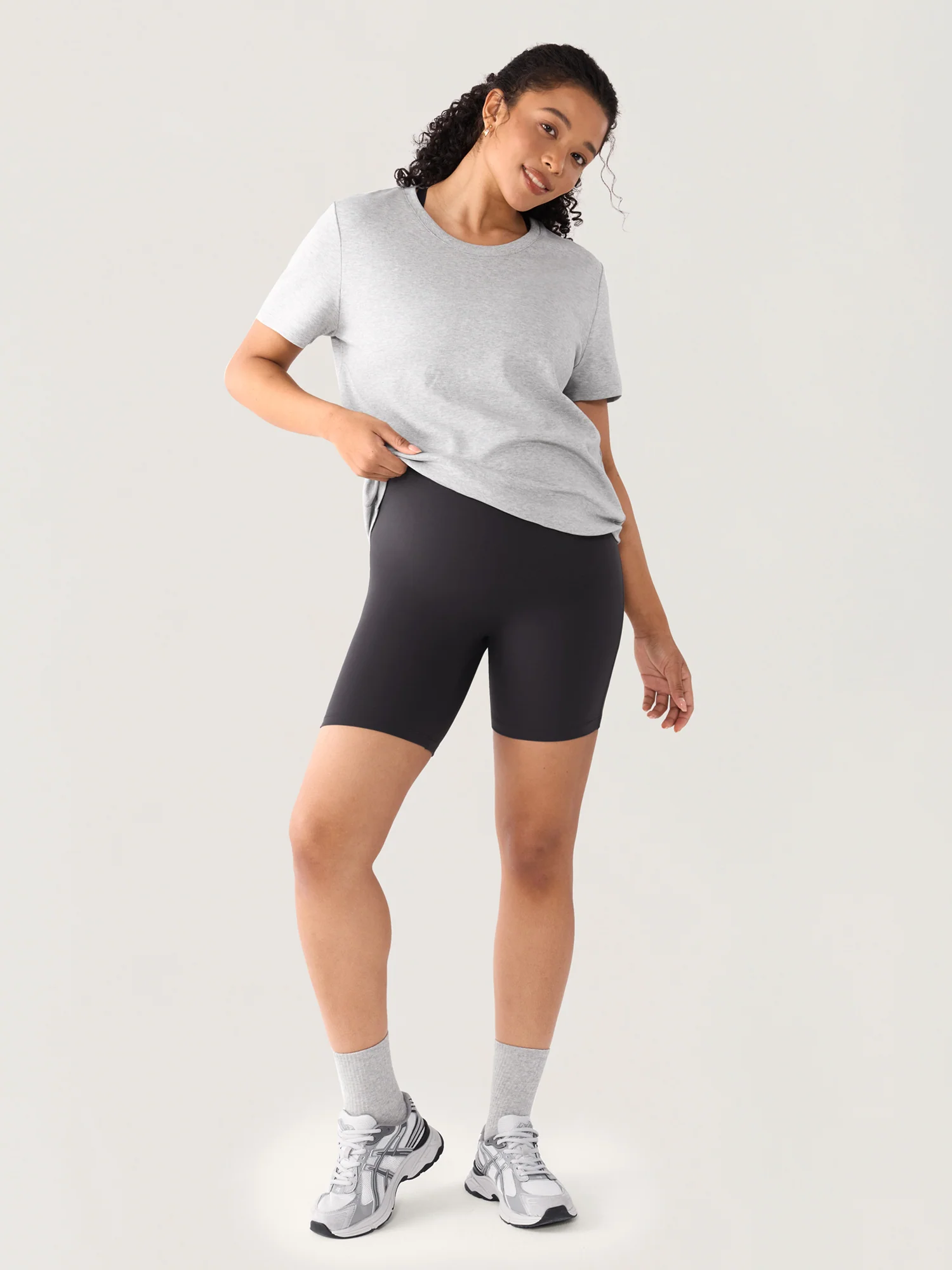 Natrelax® Seamless-Front Maternity Shorts 6" - Image 17