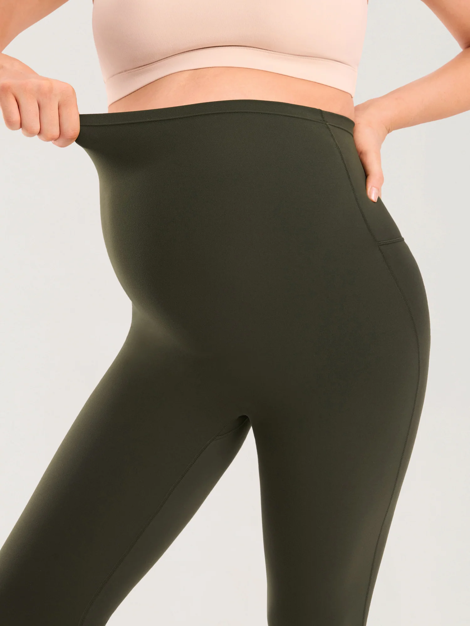 Natrelax® Seamless-Front Maternity Leggings 25" - Image 19