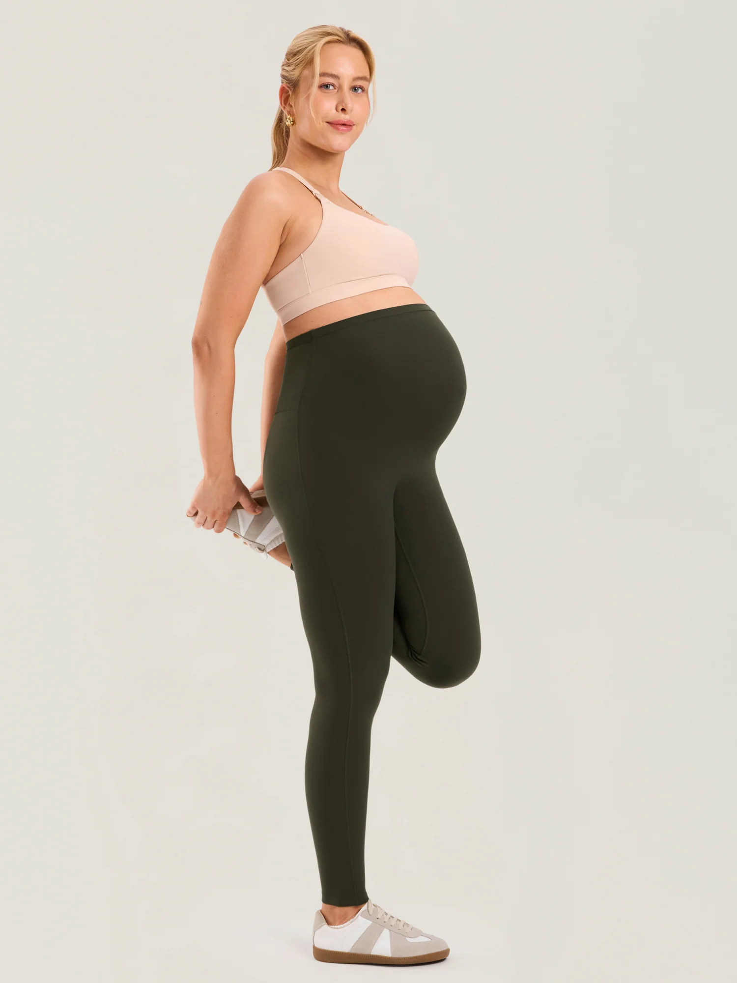 Natrelax® Seamless-Front Maternity Leggings 25" - Image 21