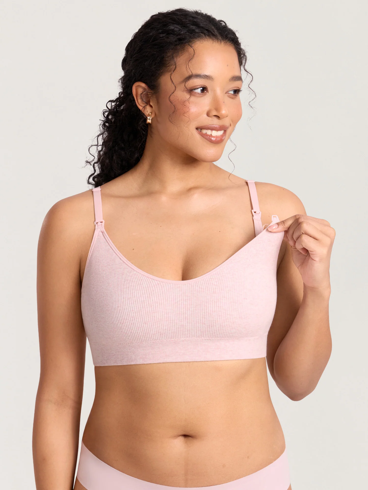 Ribbed Cotton Nursing Bralette - Image 11