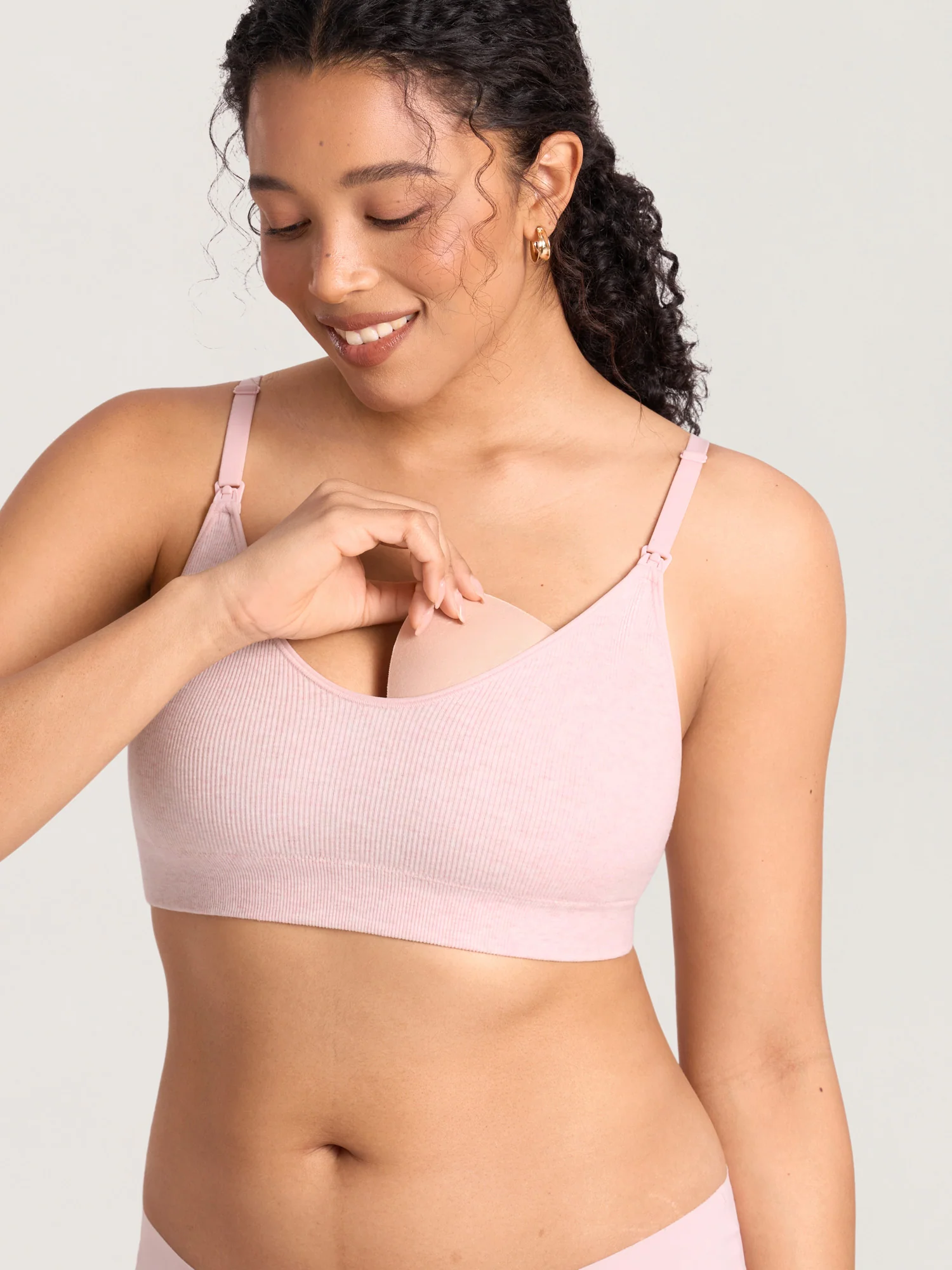 Ribbed Cotton Nursing Bralette - Image 13