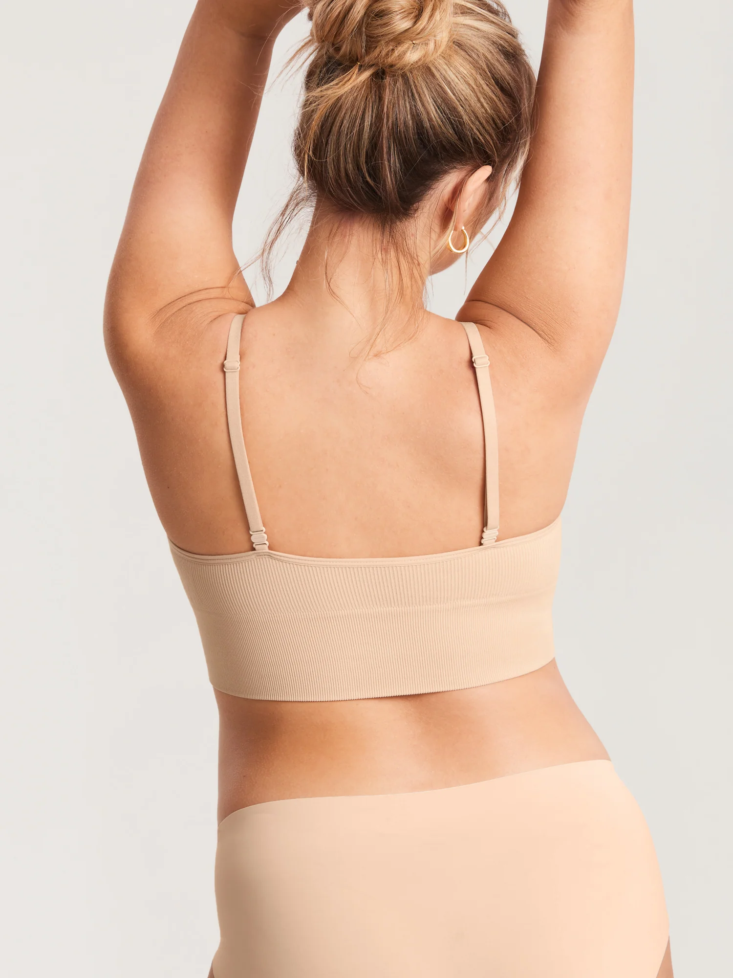 Ribbed V Neck Nursing Bralette - Image 5